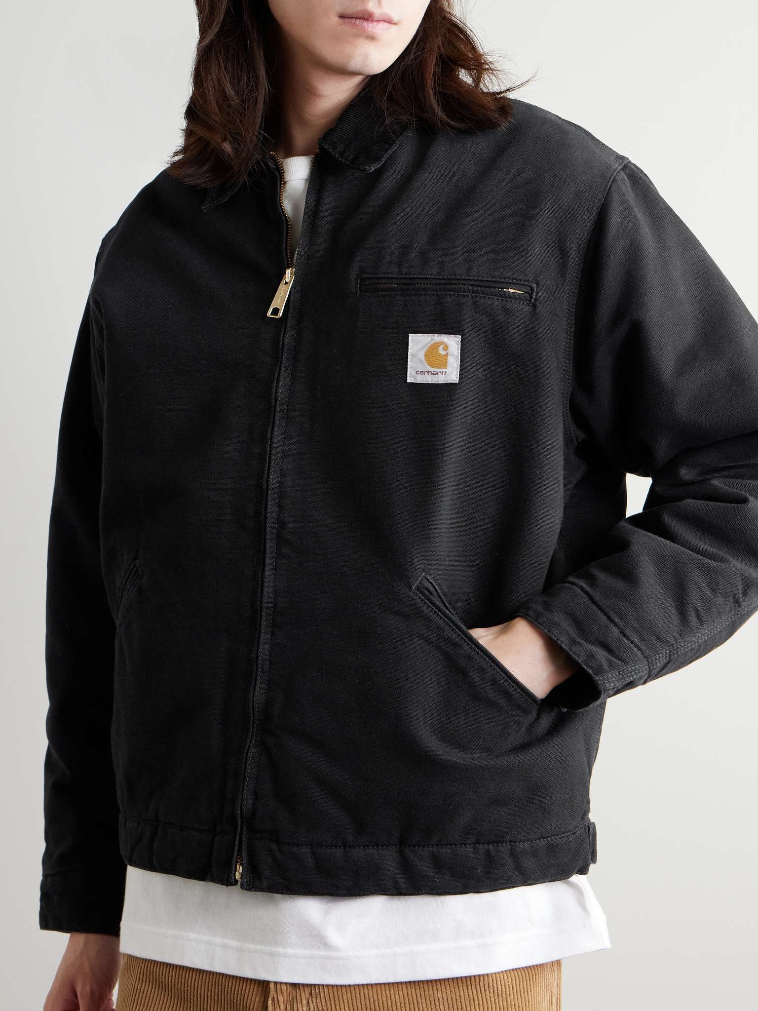 OG Detroit Corduroy-Trimmed Padded Organic Cotton-Canvas Jacket - 4