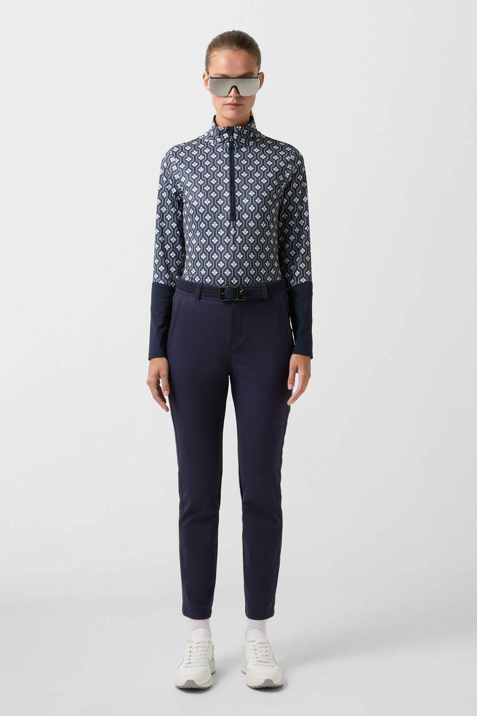Mette functional pants in Navy blue - 4