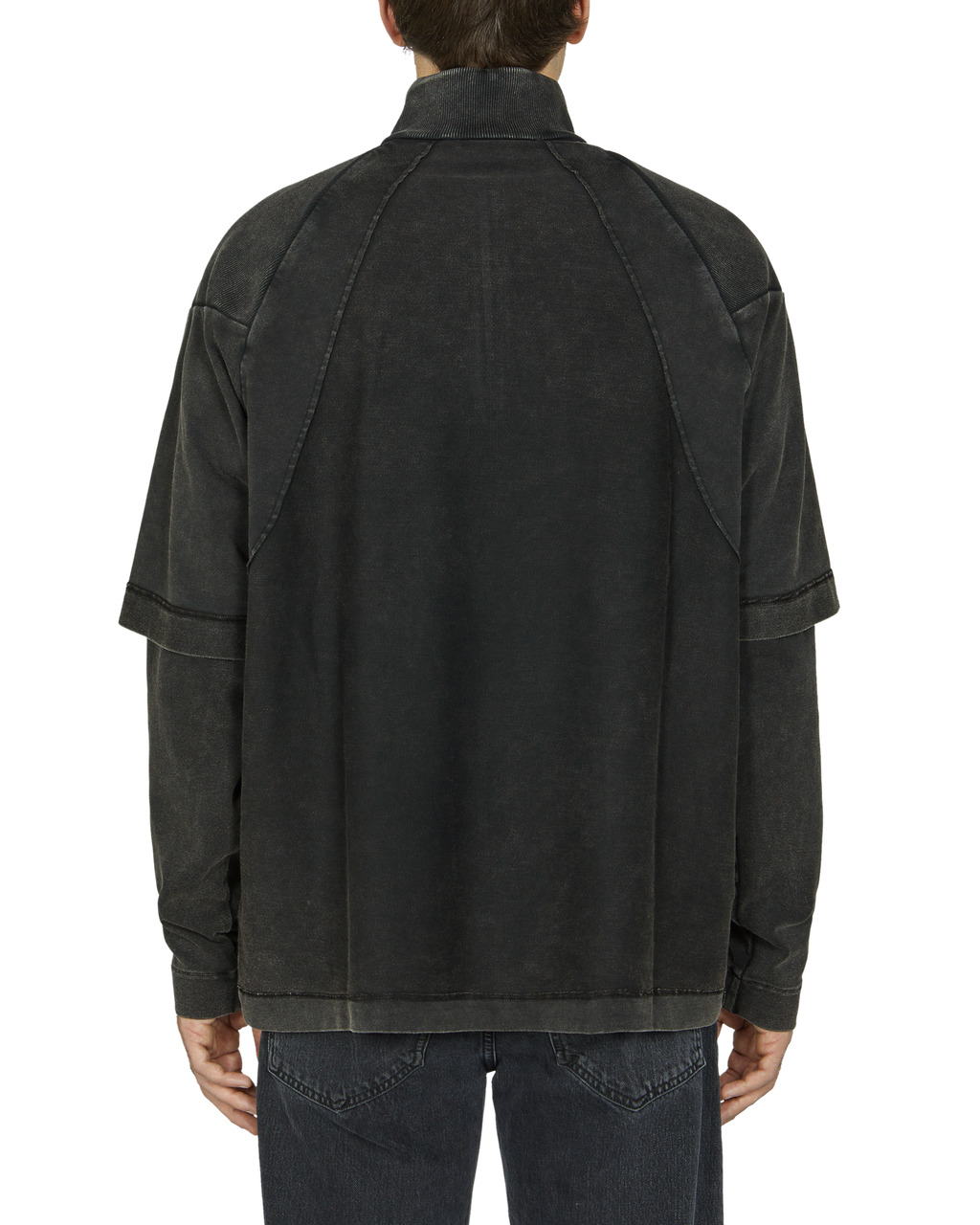 LOGO DOUBLE SLEEVE TEE WITH ZIP - 5