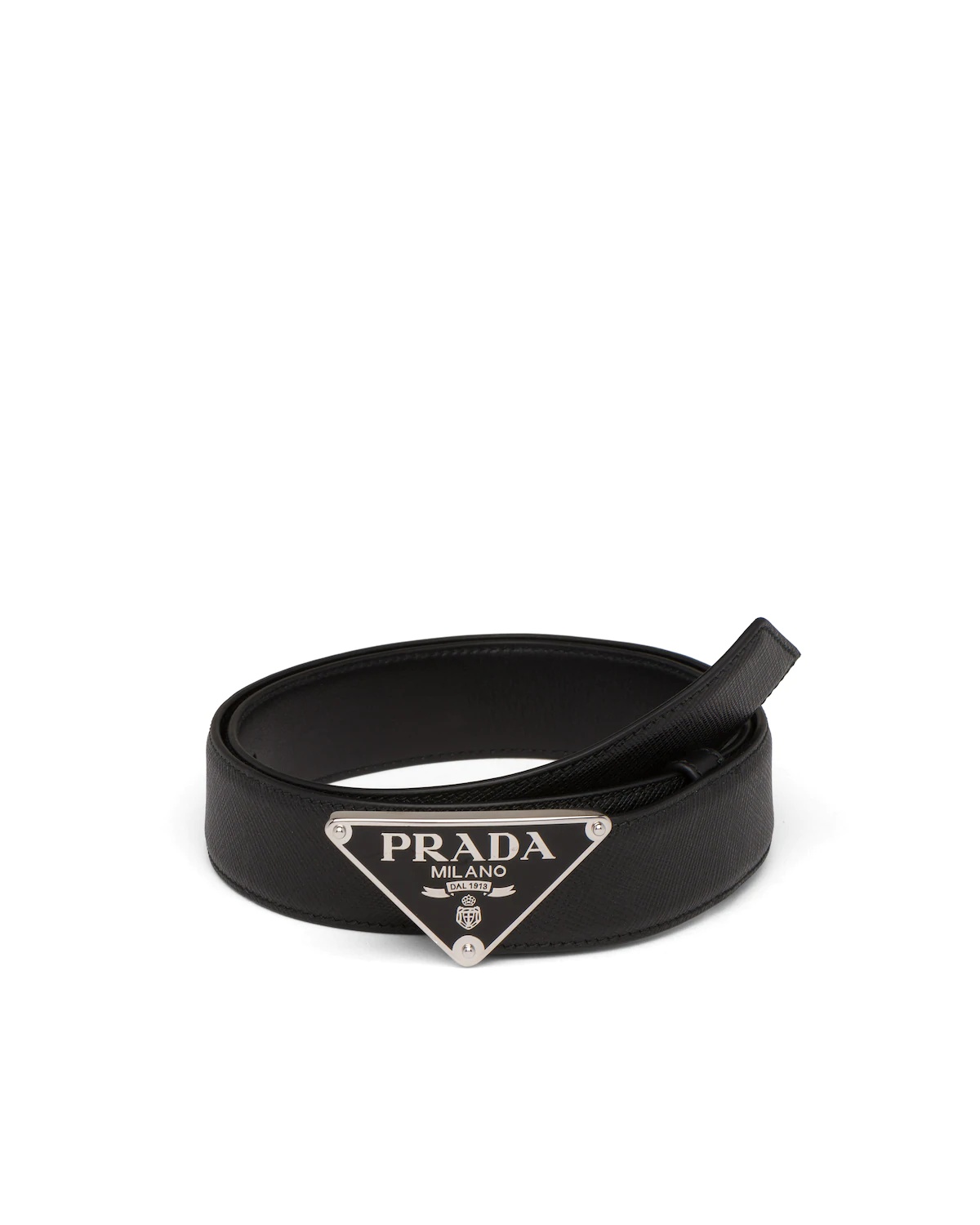 Saffiano leather belt - 1