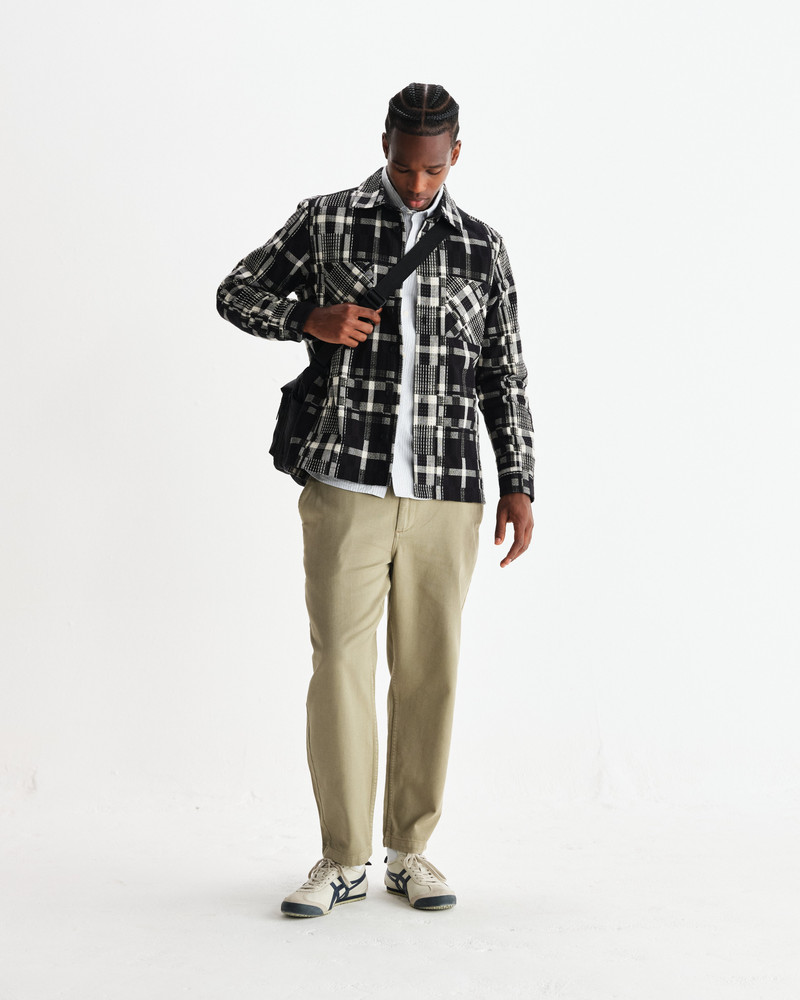Whiting - Black And Ecru Glitch Check Overshirt 4
