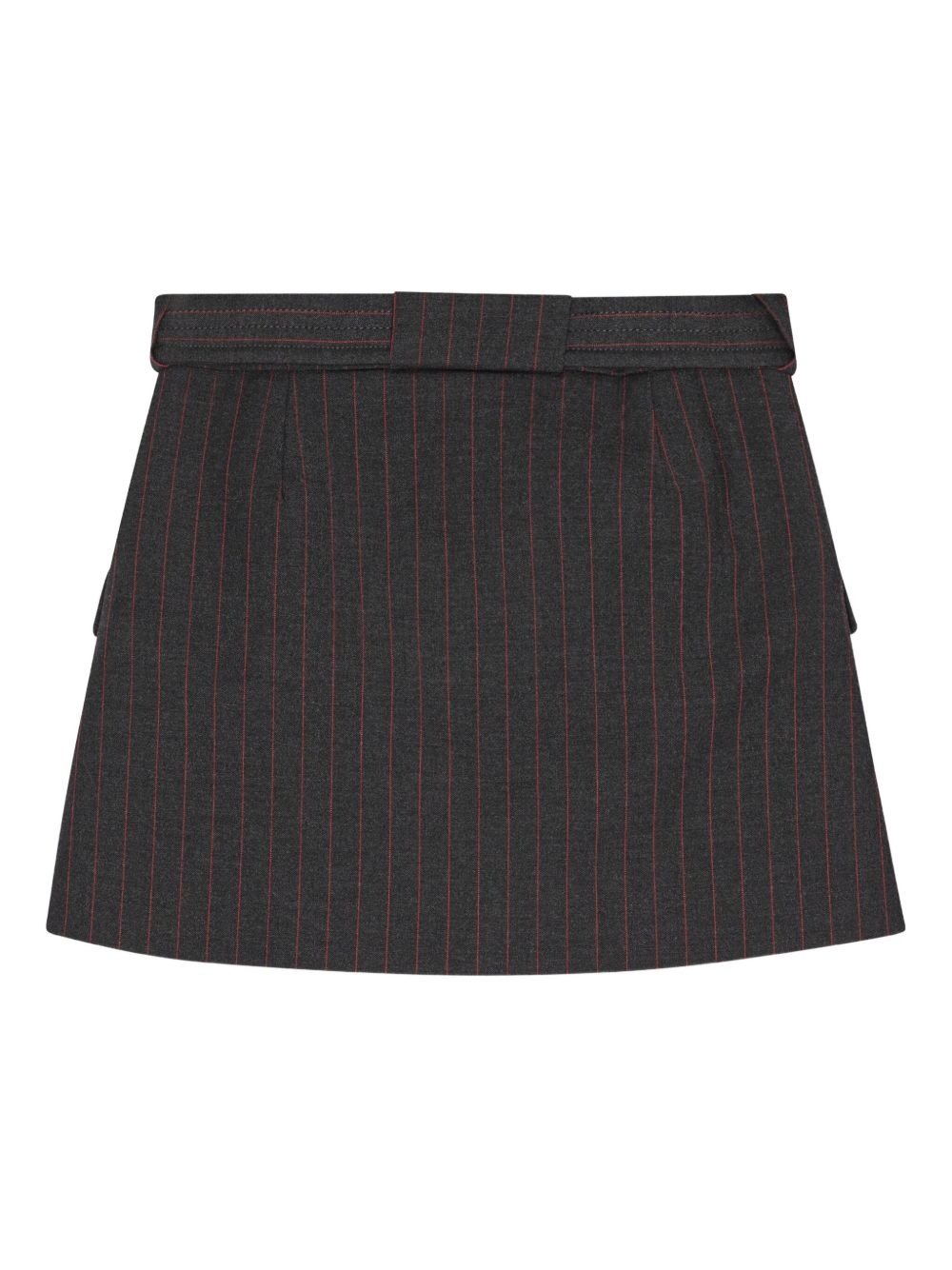 belted mini skirt - 6