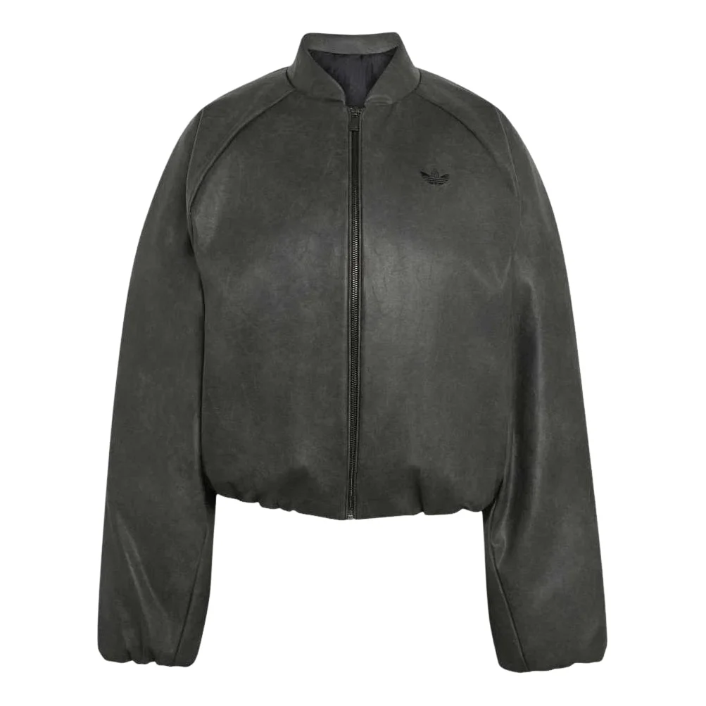 (WMNS) adidas Cropped Jacket Asia Sizing 'Black' KT4240 - 1