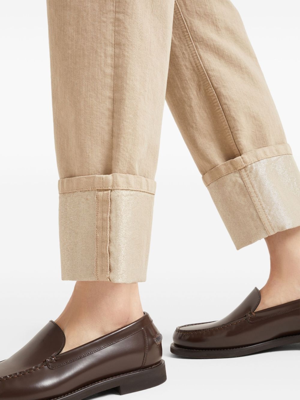 straight-leg cropped trousers - 5