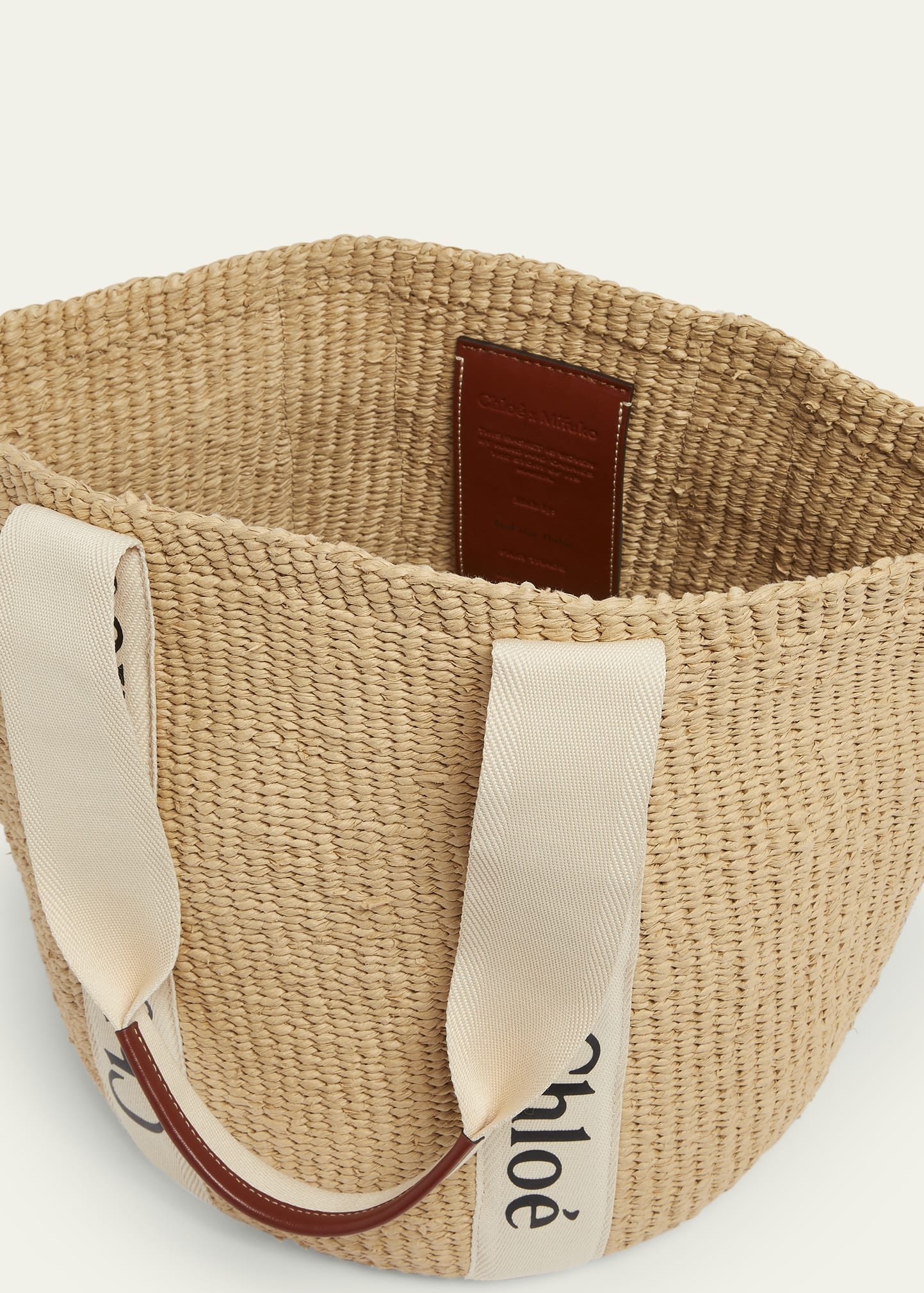 Woody Large Basket Tote Bag - 4