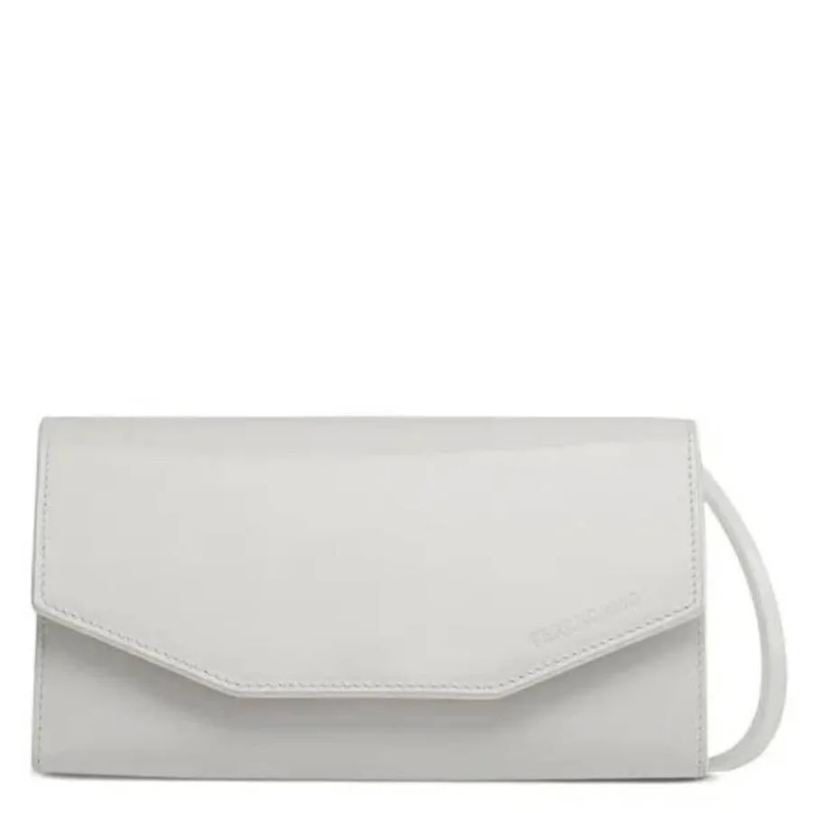 Ferragamo Geometric Leather Mini Clutch - 1
