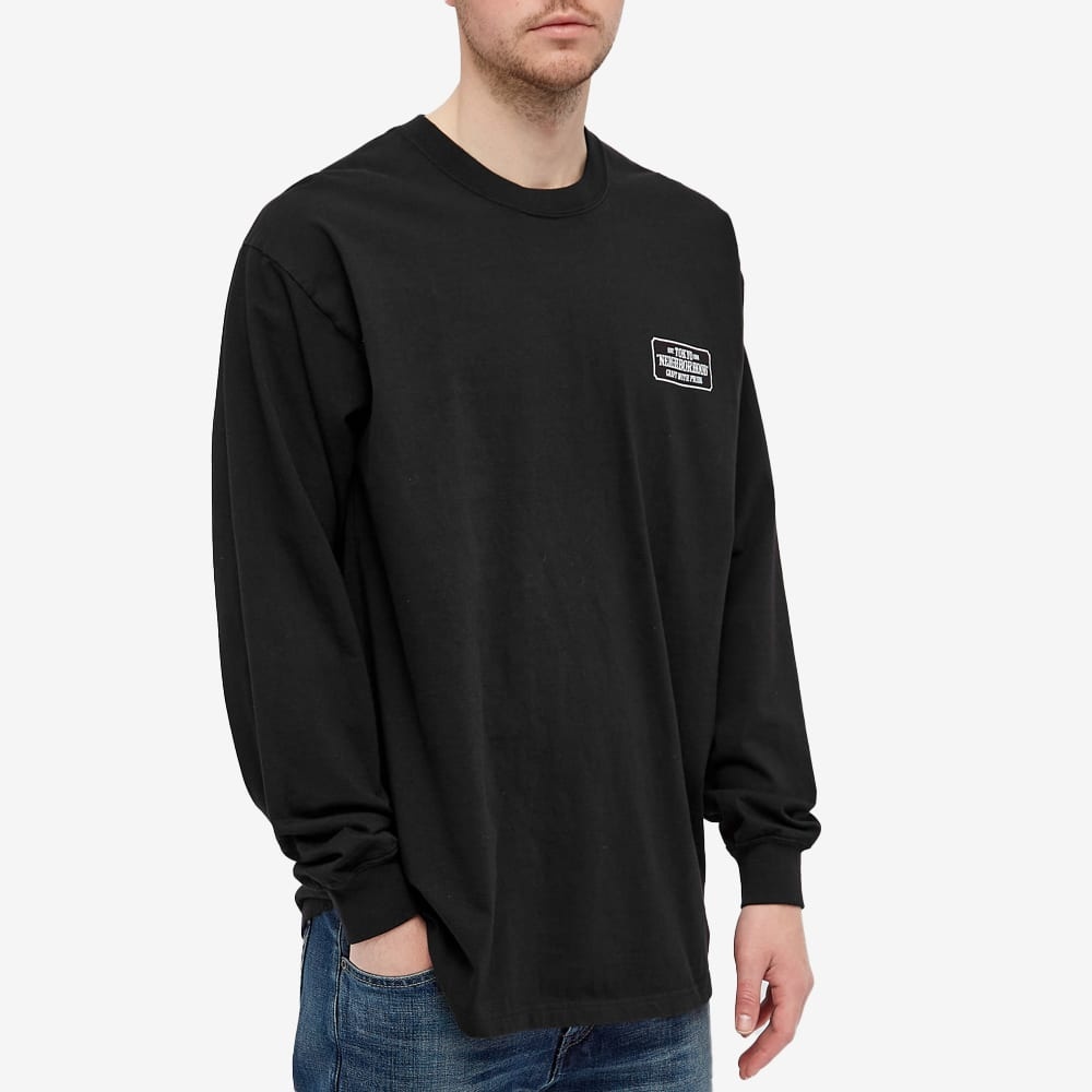 Neighborhood Long Sleeve Bar & Shield Tee - 4