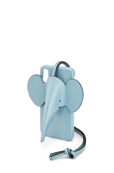Loewe Elephant cover for iPhone X/XS in pearlized calfskin outlook