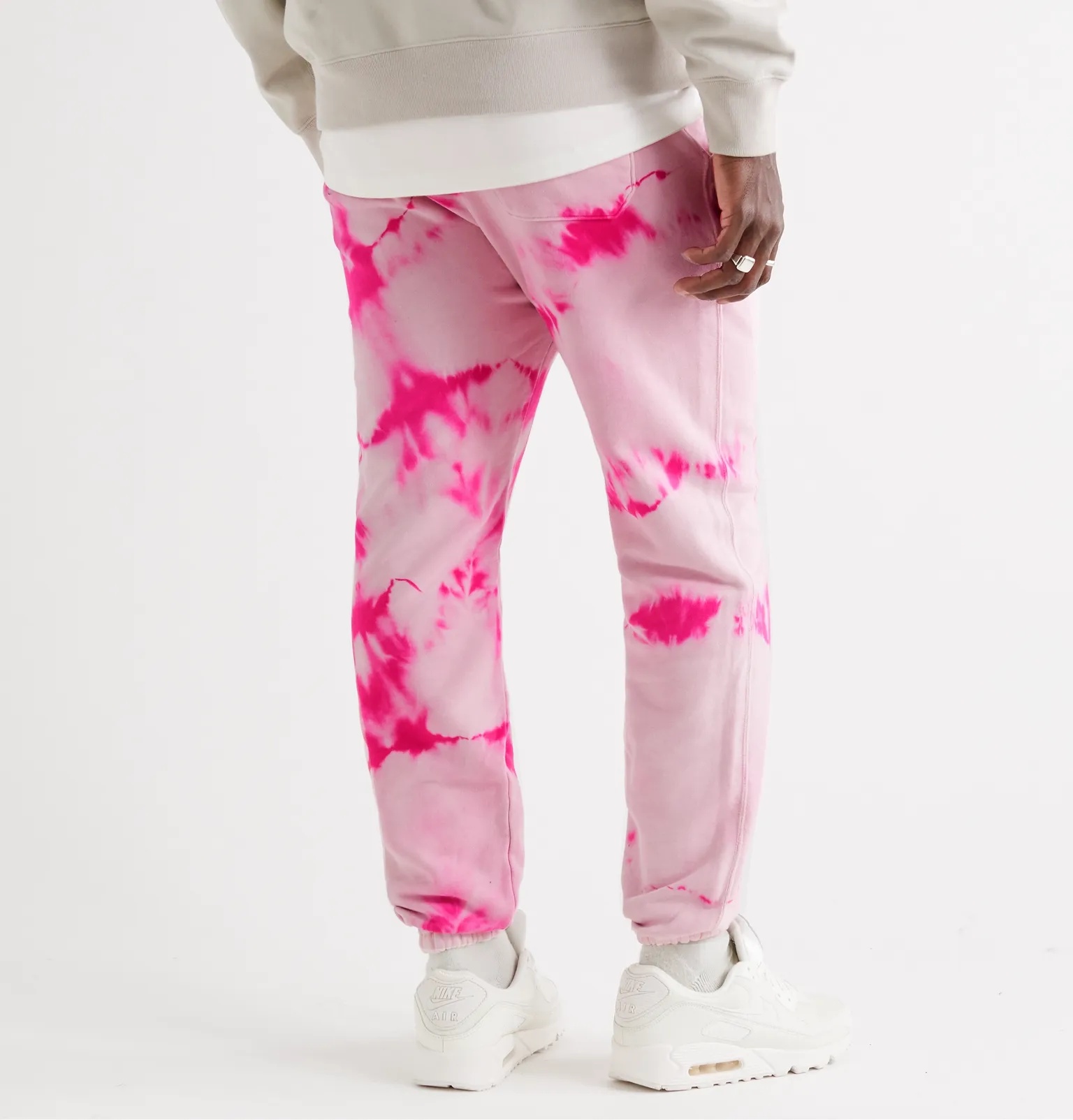 LA Tapered Tie-Dyed Loopback Cotton-Jersey Sweatpants - 4