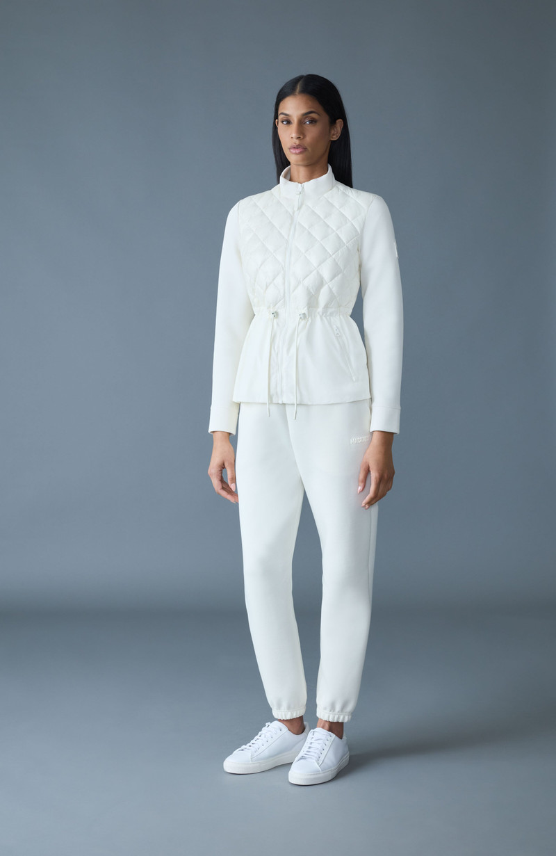 MACKAGE ADITA Light Down Hybrid Jacket with Peplum Hem outlook
