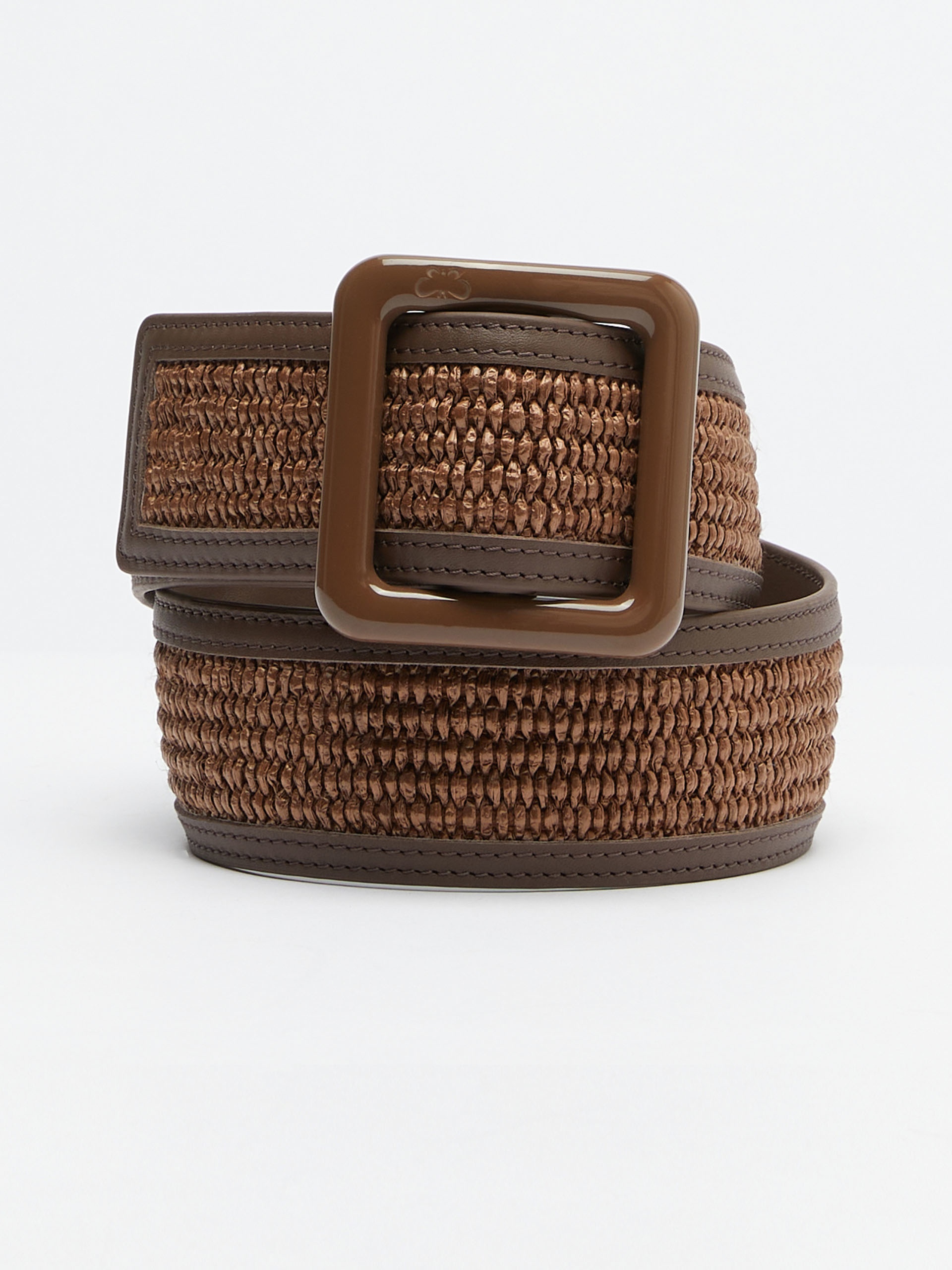 BOCCA Raffia and leather belt - 1