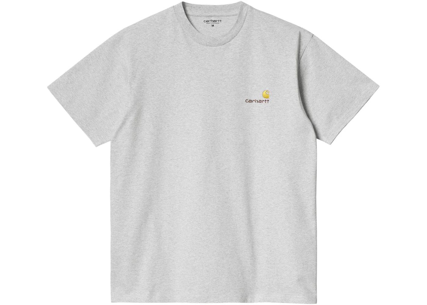 Carhartt WIP S/S American Script T-Shirt Ash Heather - 1