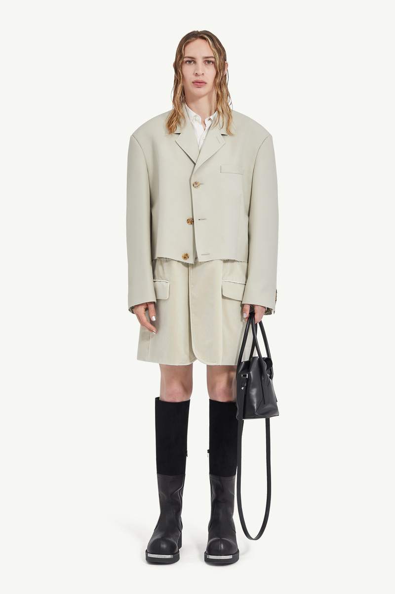 MM6 Maison Margiela Cropped suit jacket outlook