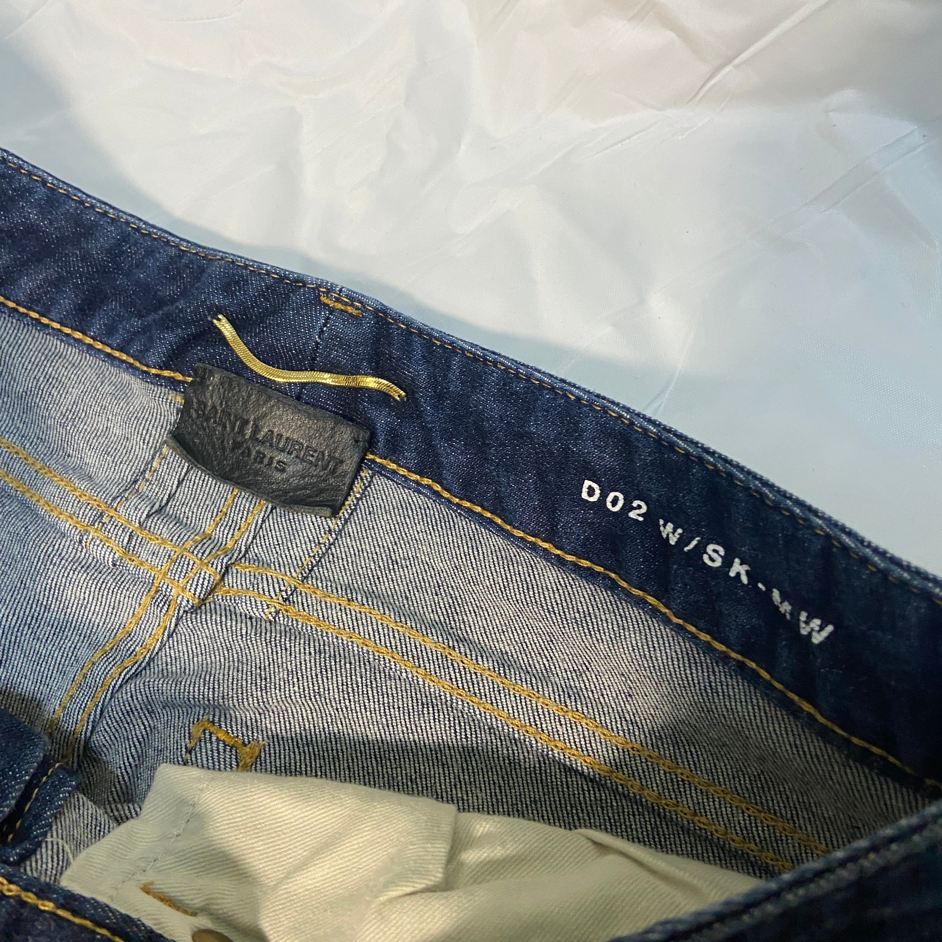Saint laurent D02 unwashed skinny jeans 29 - 2