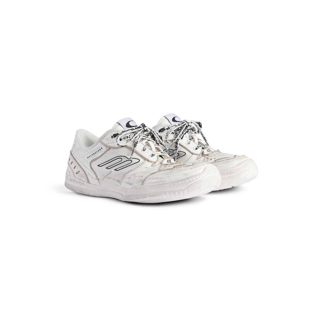 Women's Hamptons Medium Worn-out Sneaker in White - 2