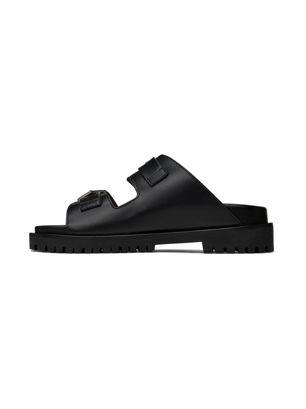 Black Bulk Arrow Sandals - 3