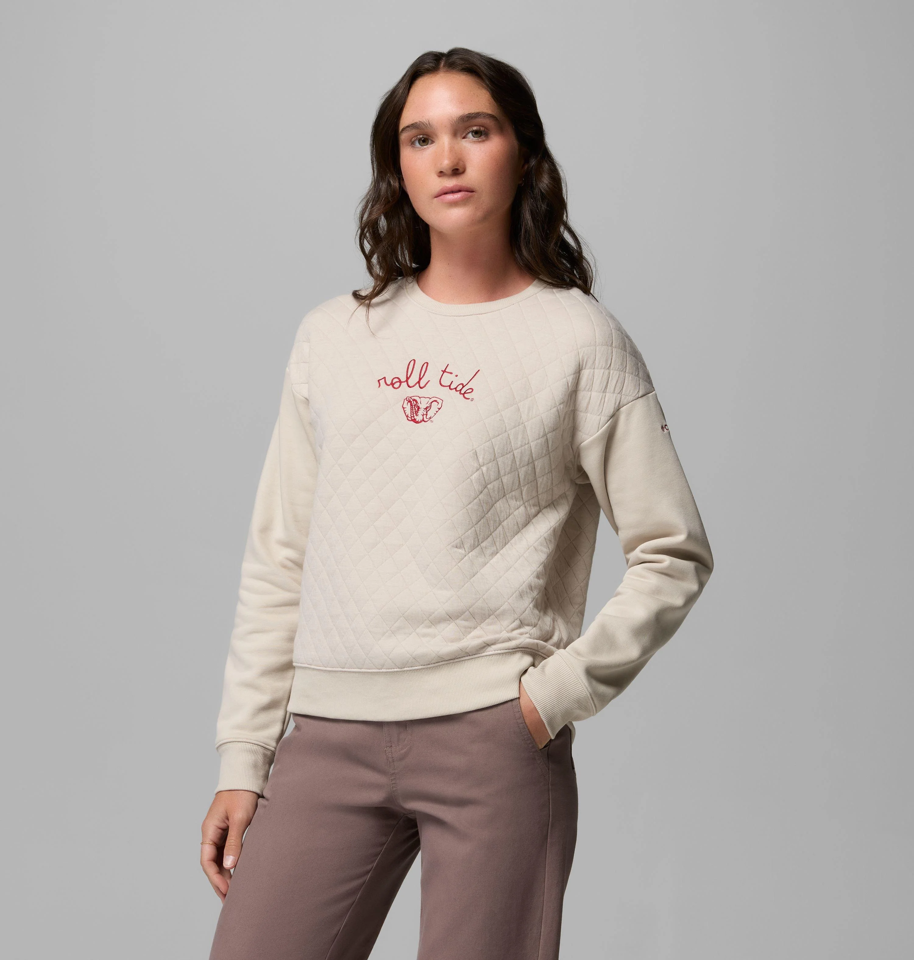 Women's Collegiate Hart Mountain Quilted Crew - Alabama - 1