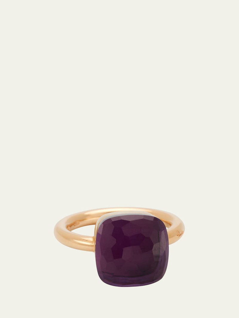 Nudo Maxi 18k Gold Amethyst Ring 1