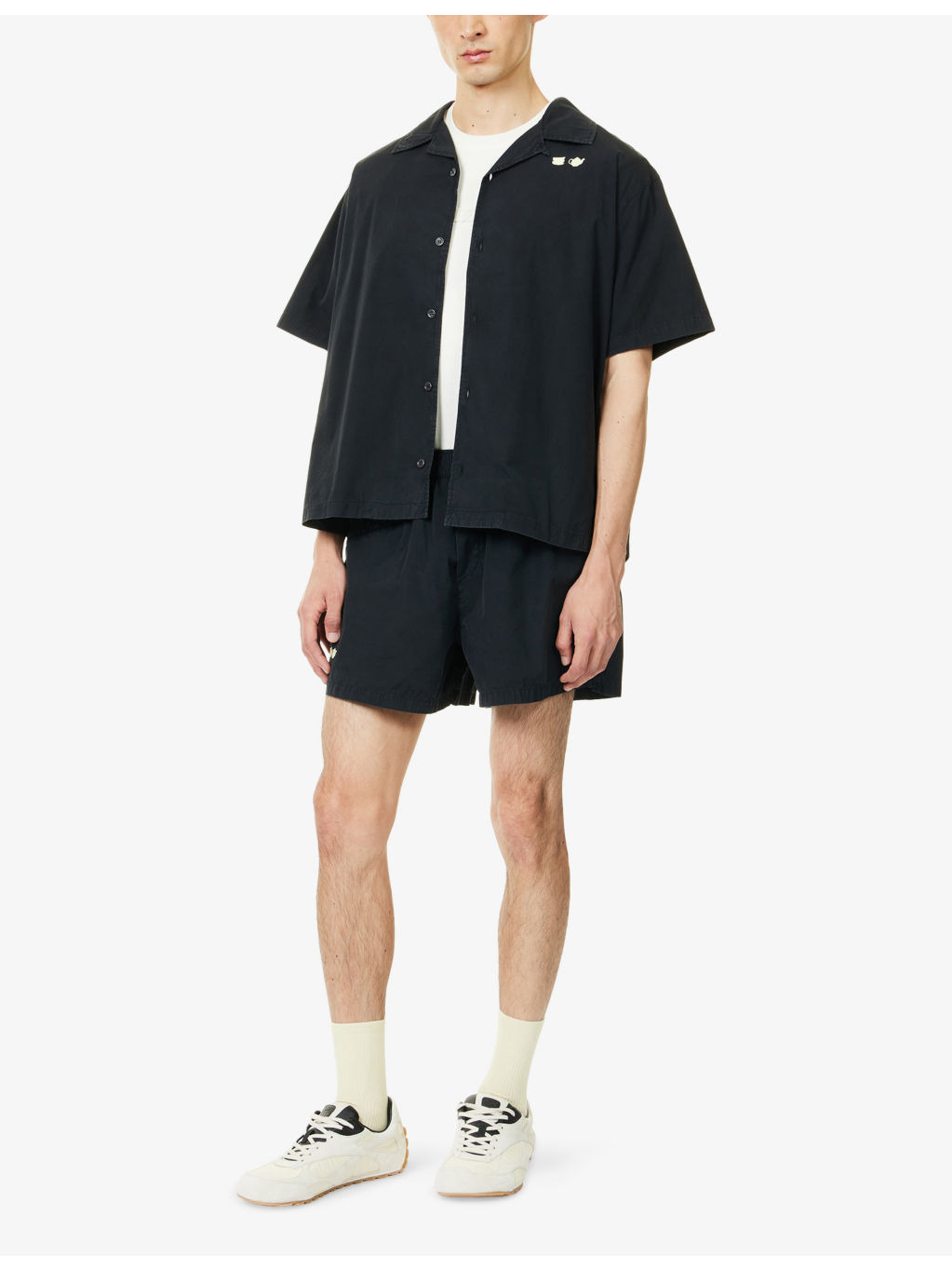 Relaxed-Fit Embroidered-Logo Cotton Shirt - 2