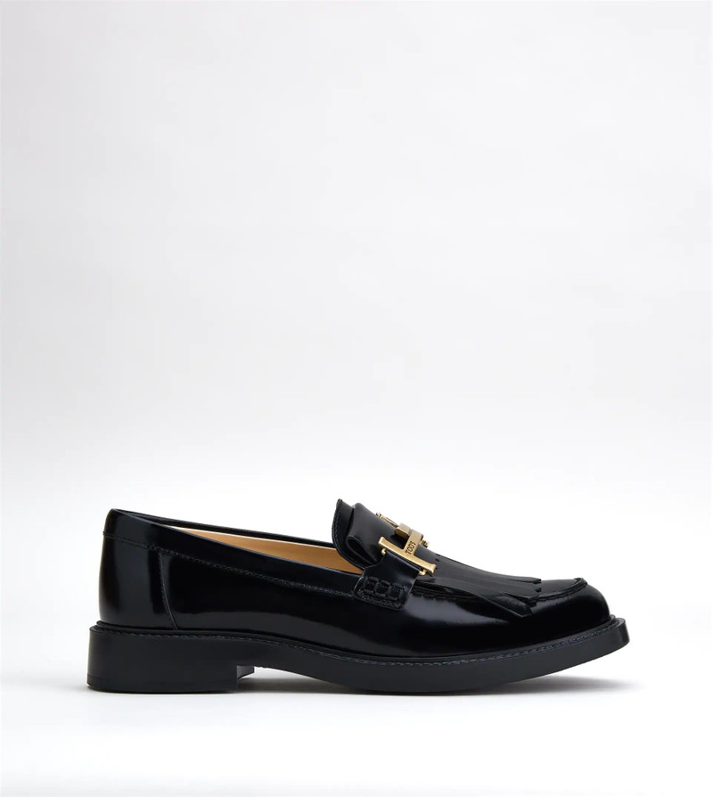 LOAFERS IN LEATHER - BLACK 1