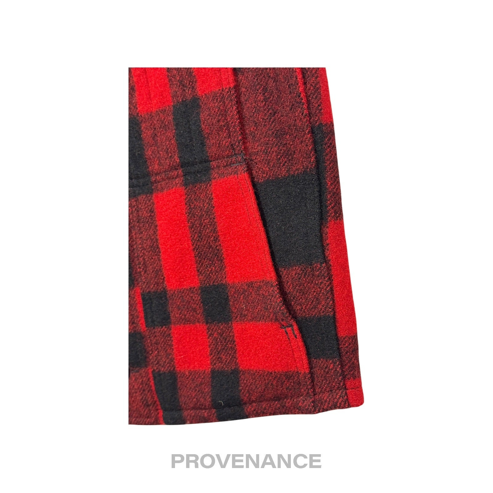 Filson Mackinaw Wool Vest - Red Black Plaid XS - 5