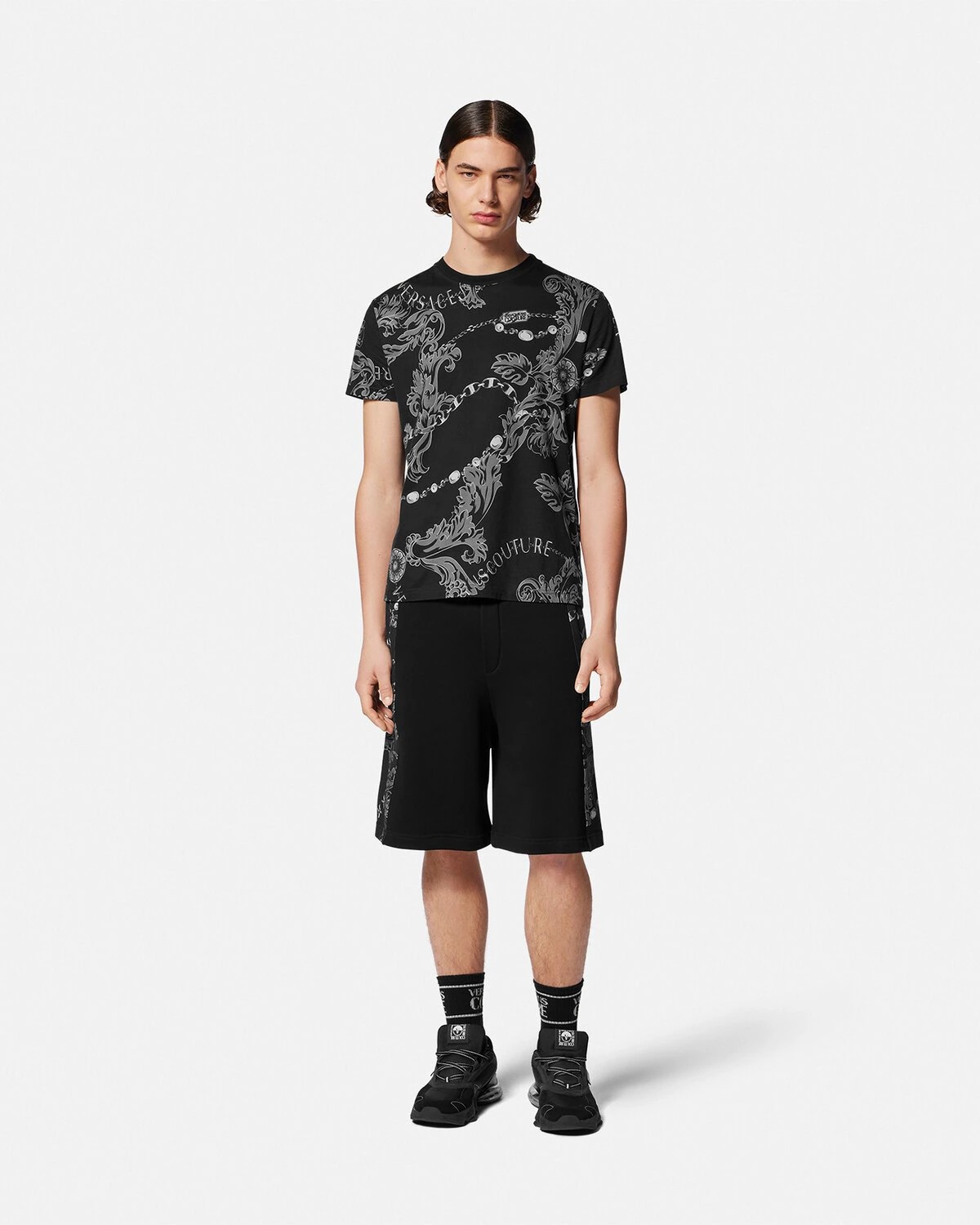 Chain Couture Sweat Shorts - 2