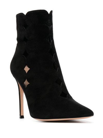 Gianvito Rossi Ariana 85mm cut-out suede boots outlook