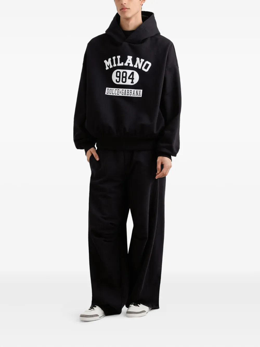 Printed Long-Sleeved Hoodie - 2