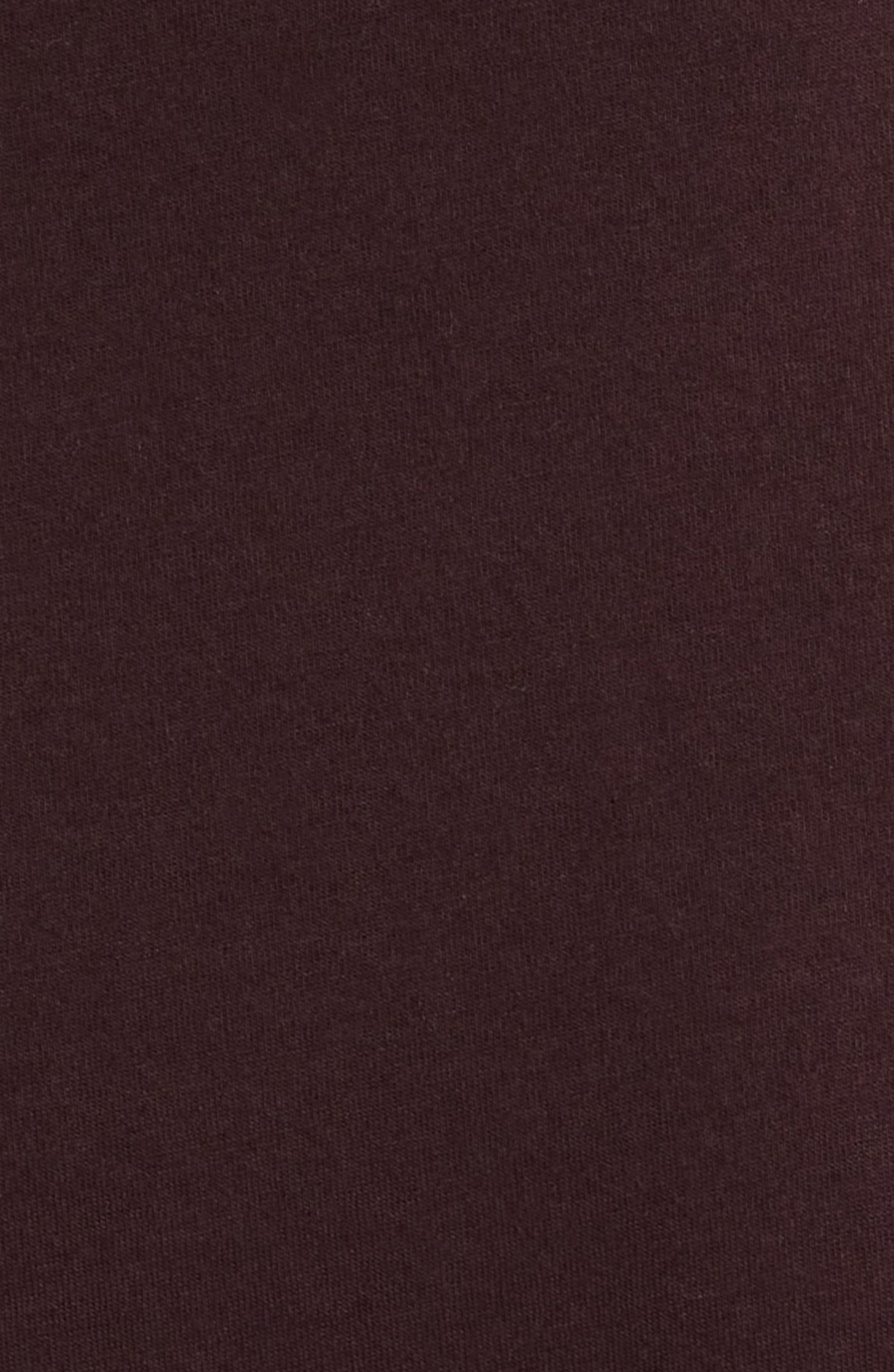 FRAME Short Sleeve Light Cotton Tee in Burgundy at Nordstrom - 6