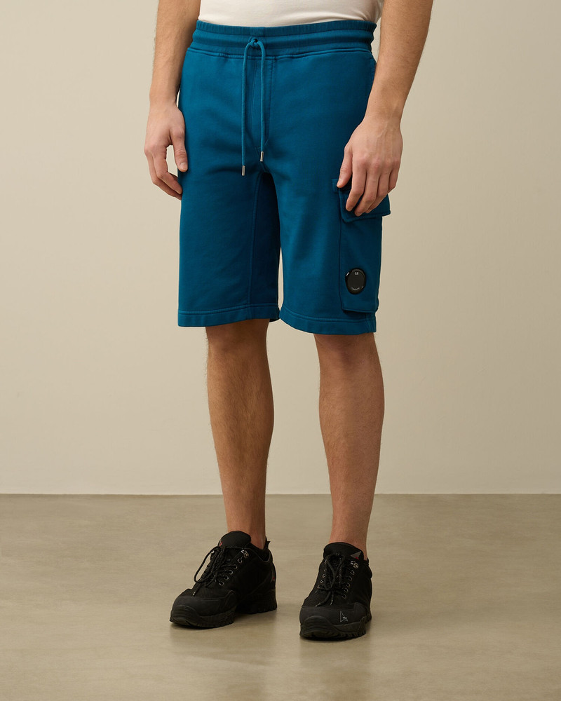 C.P. Company Cotton Diagonal Fleece Cargo Shorts outlook