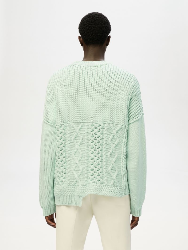 PATCHWORK KNIT CREWNECK - 5