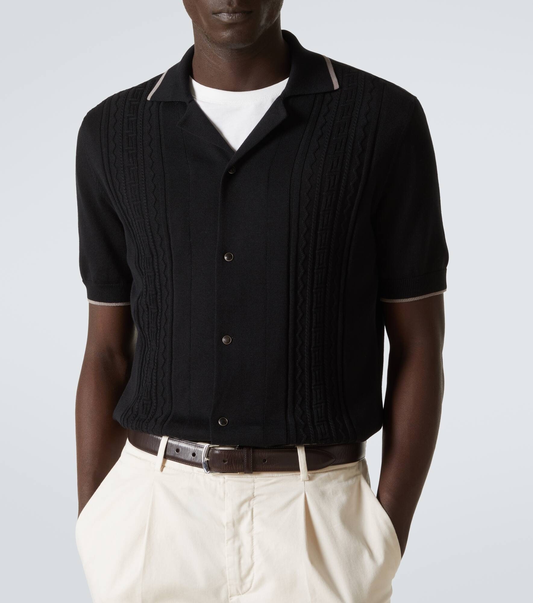Knitted cotton shirt - 5