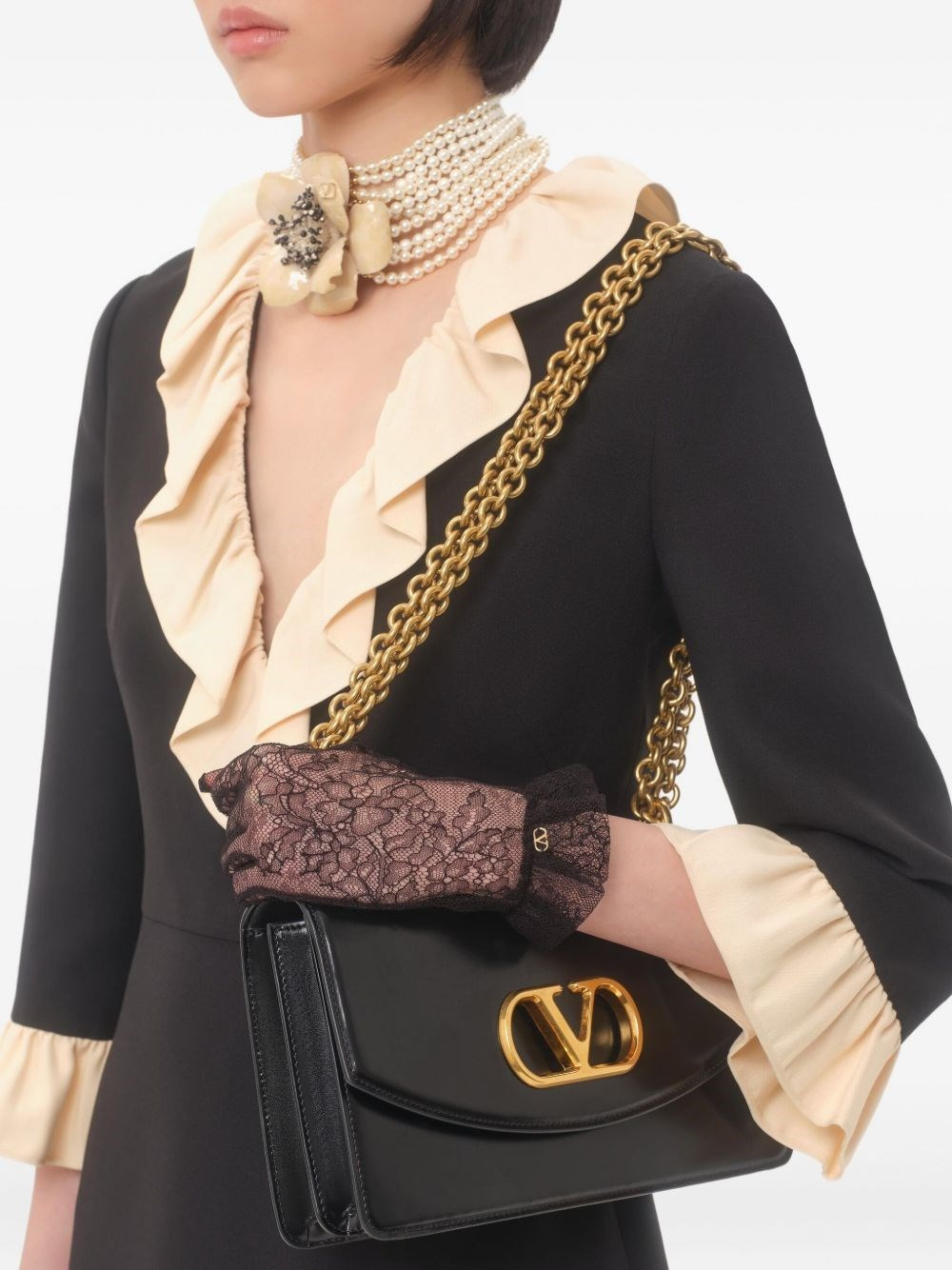 Wool and silk short dress - 7