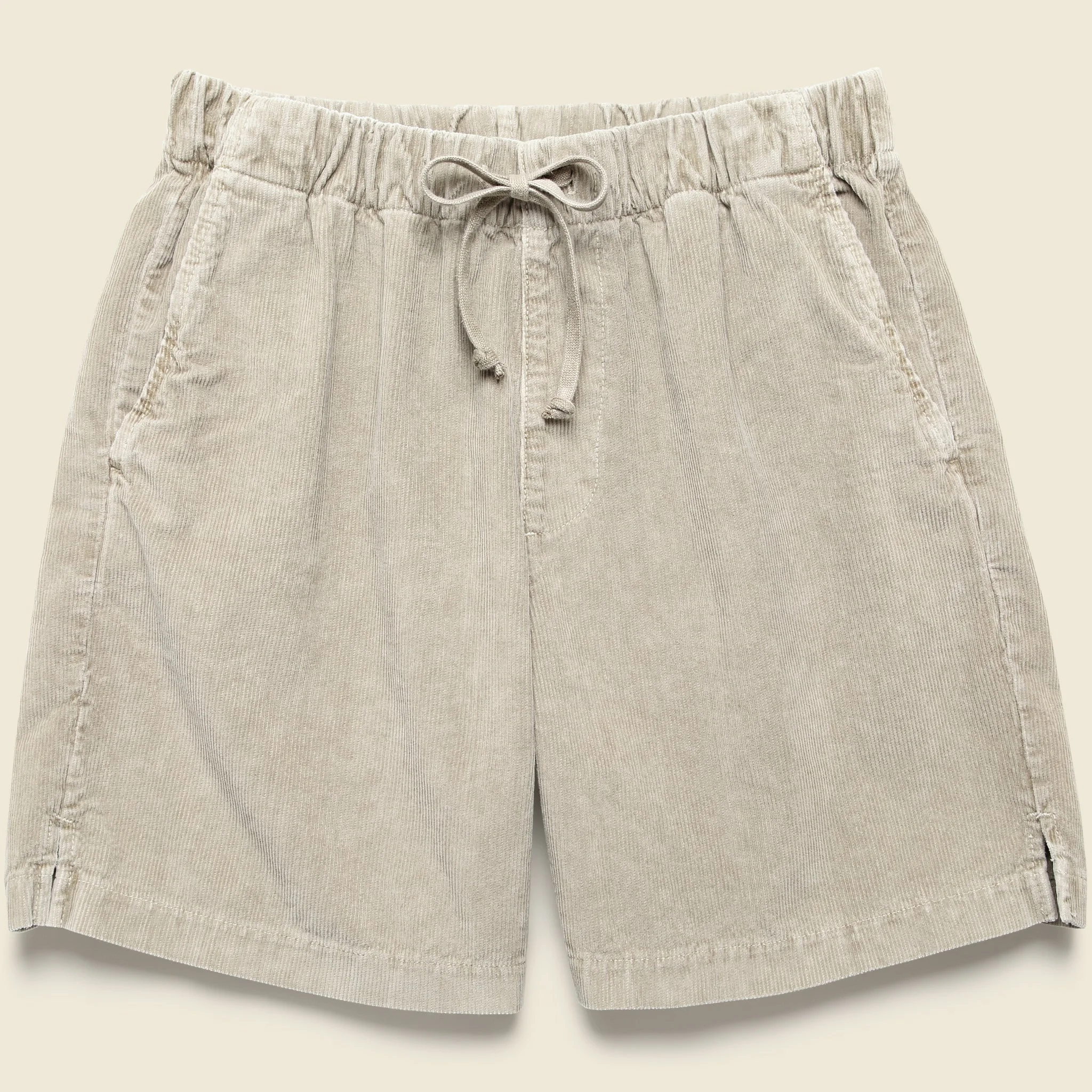 6" Corduroy Easy Shorts - Tan - 1