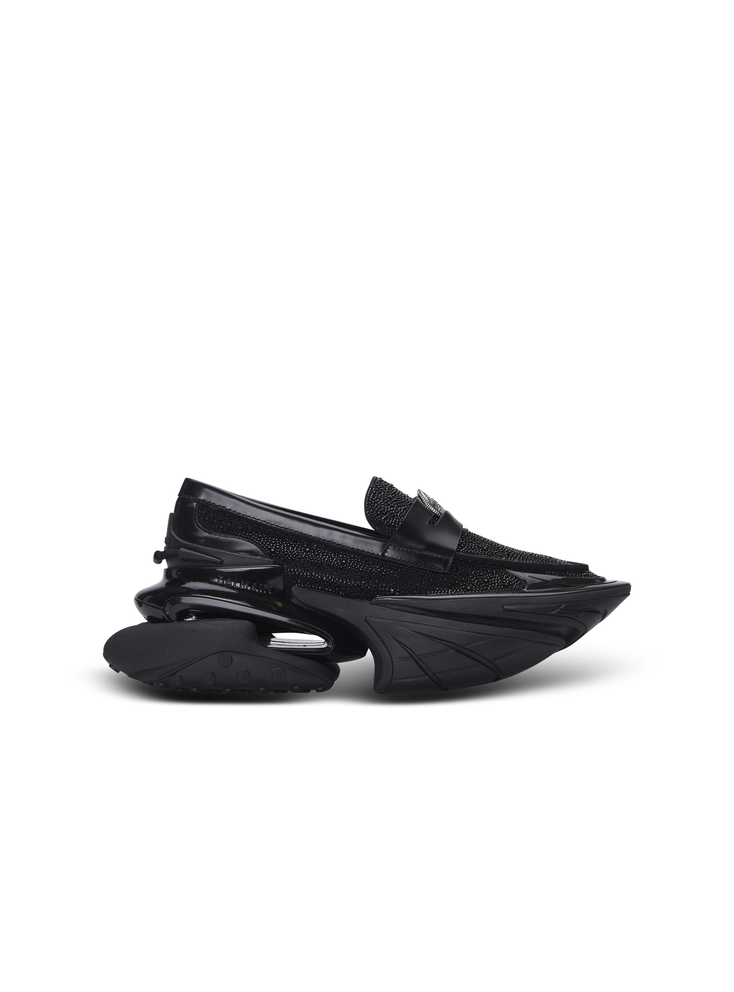 Unicorn loafers in rhinestone calfskin - 1