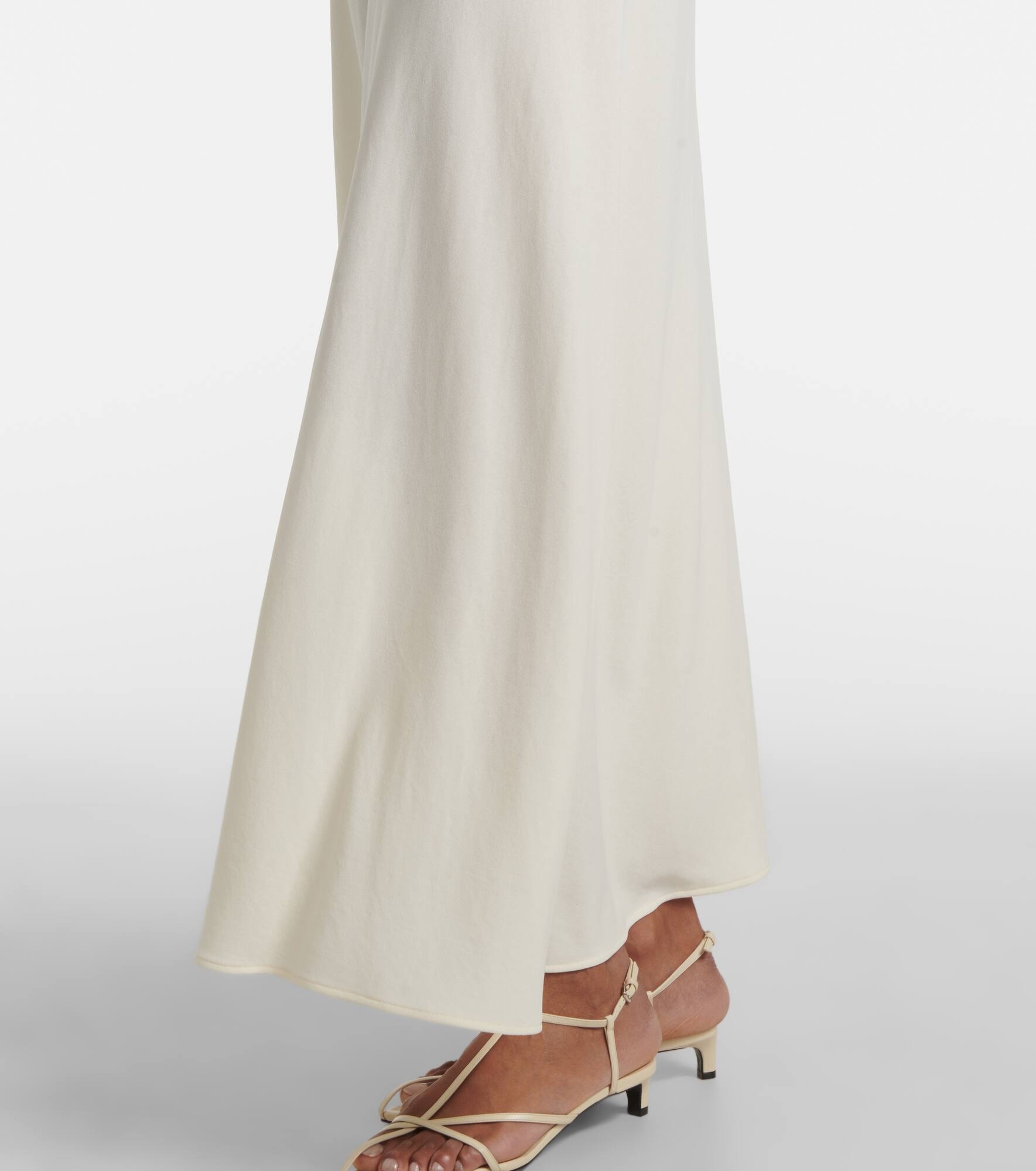 Crêpe midi skirt - 5
