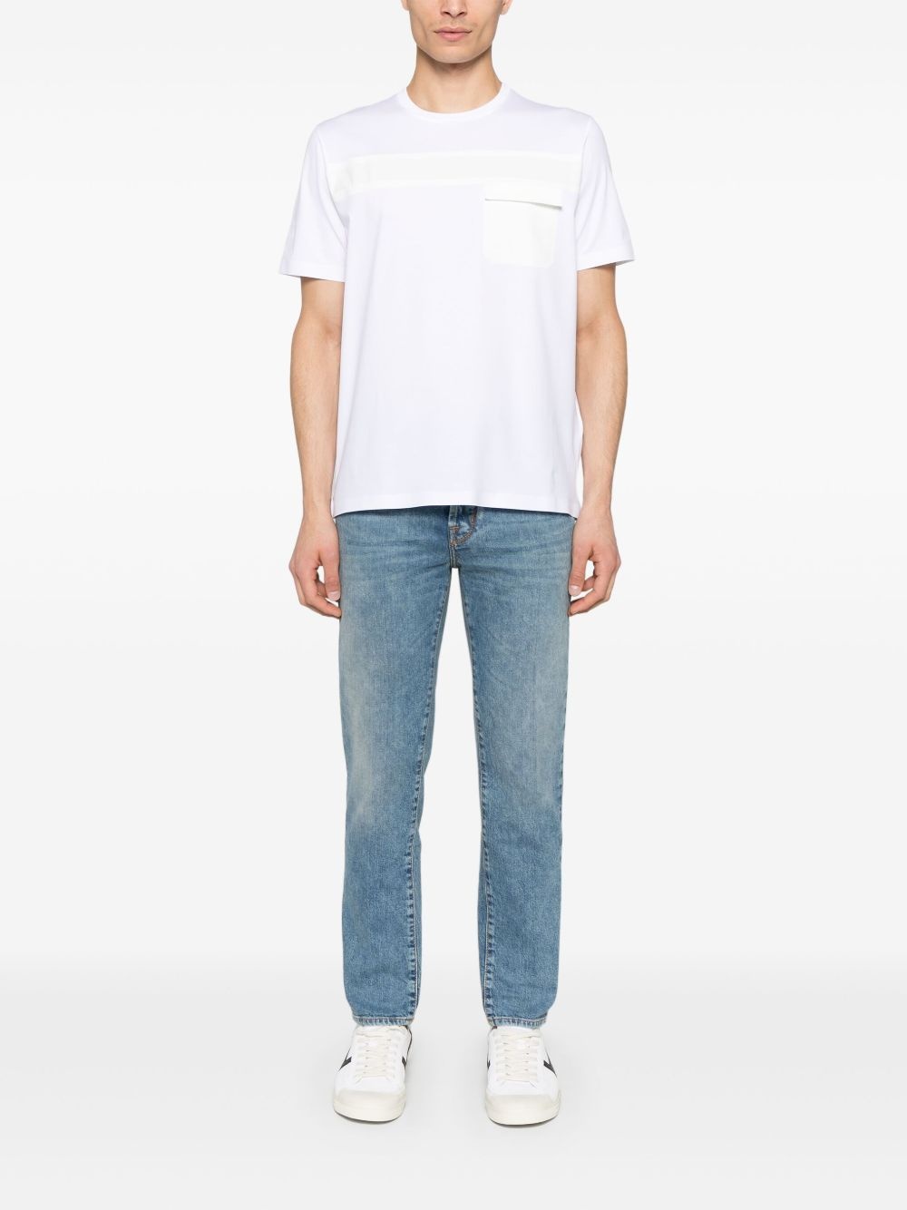 logo-debossed T-shirt - 2
