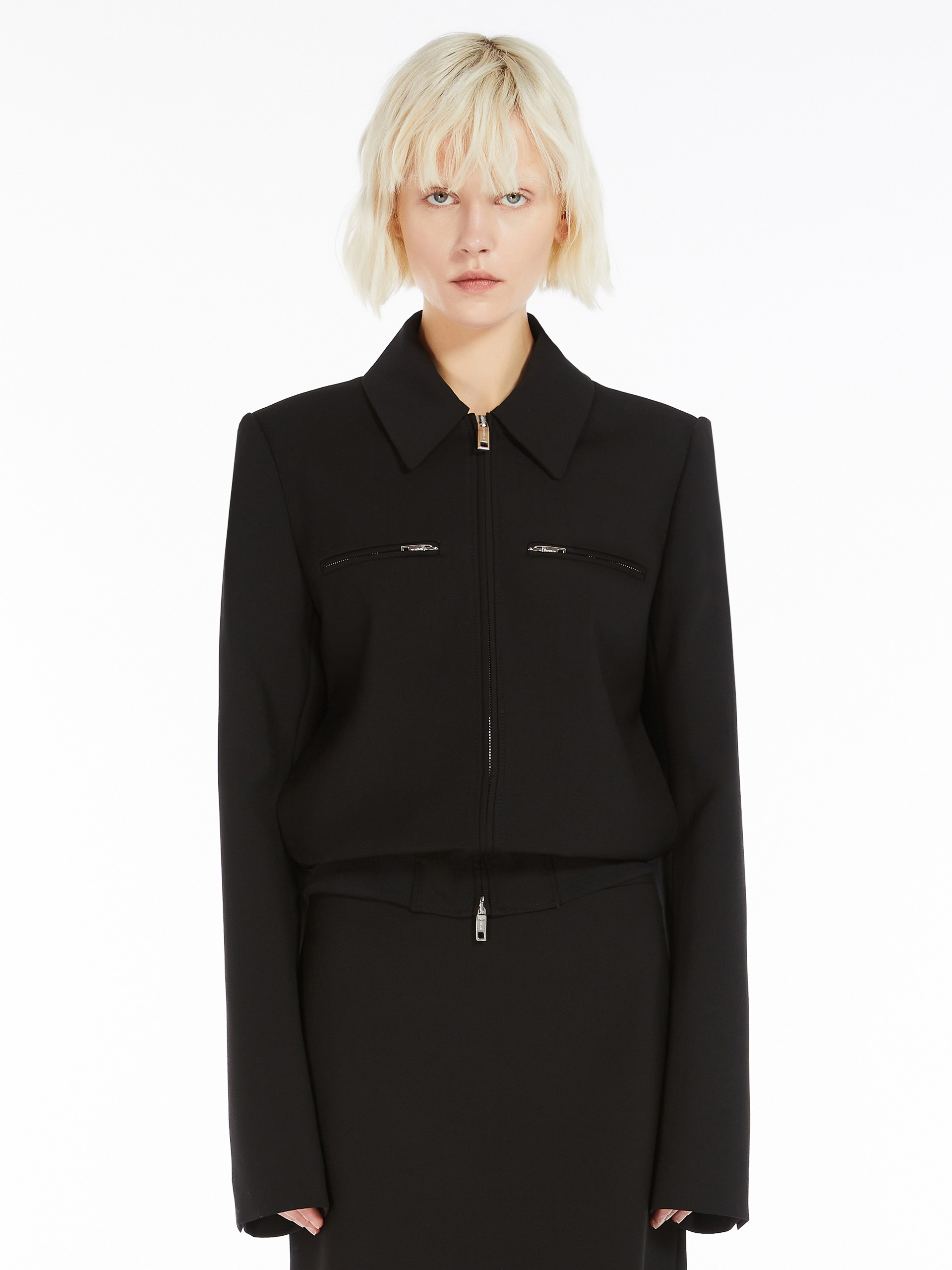 PLAVA Tailored stretch wool blouson jacket - 3