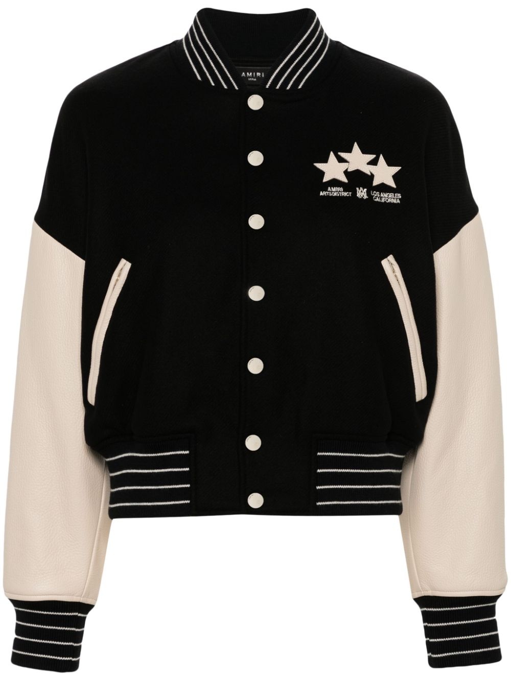Stars colour-block bomber jacket - 1