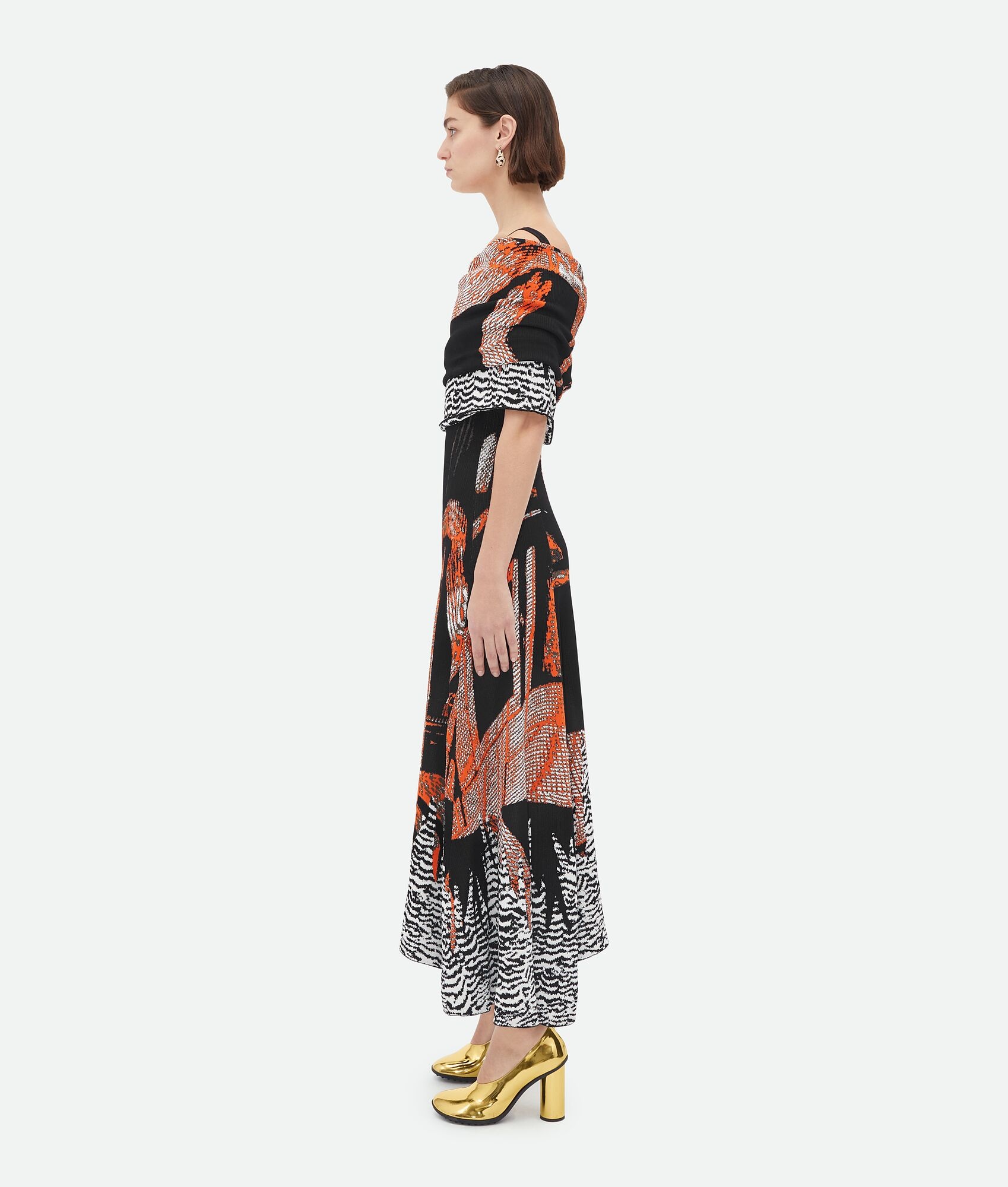 Graphic Viscose Jacquard Scarf - 2