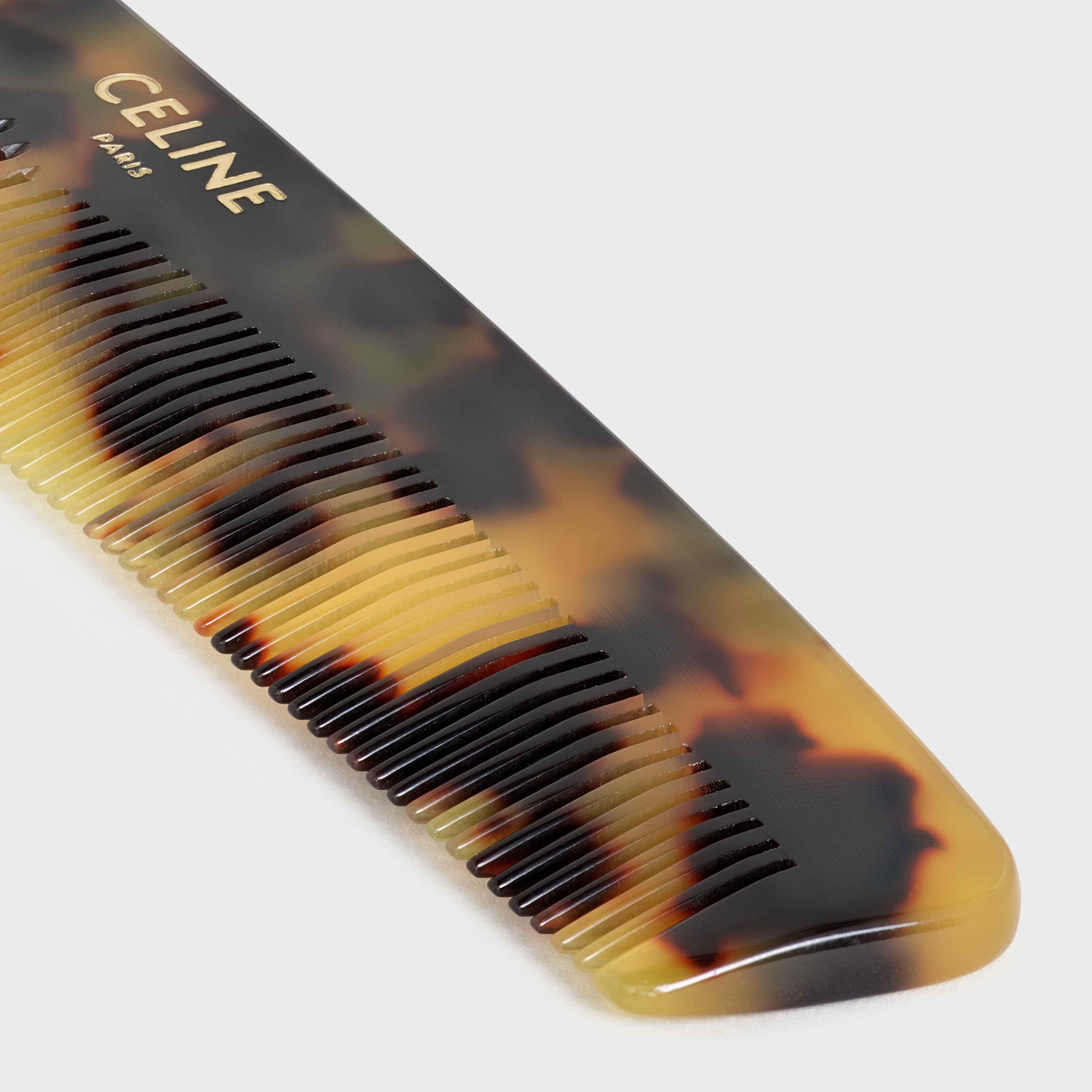 Hair Comb with Case in Natural Calfskin - 4