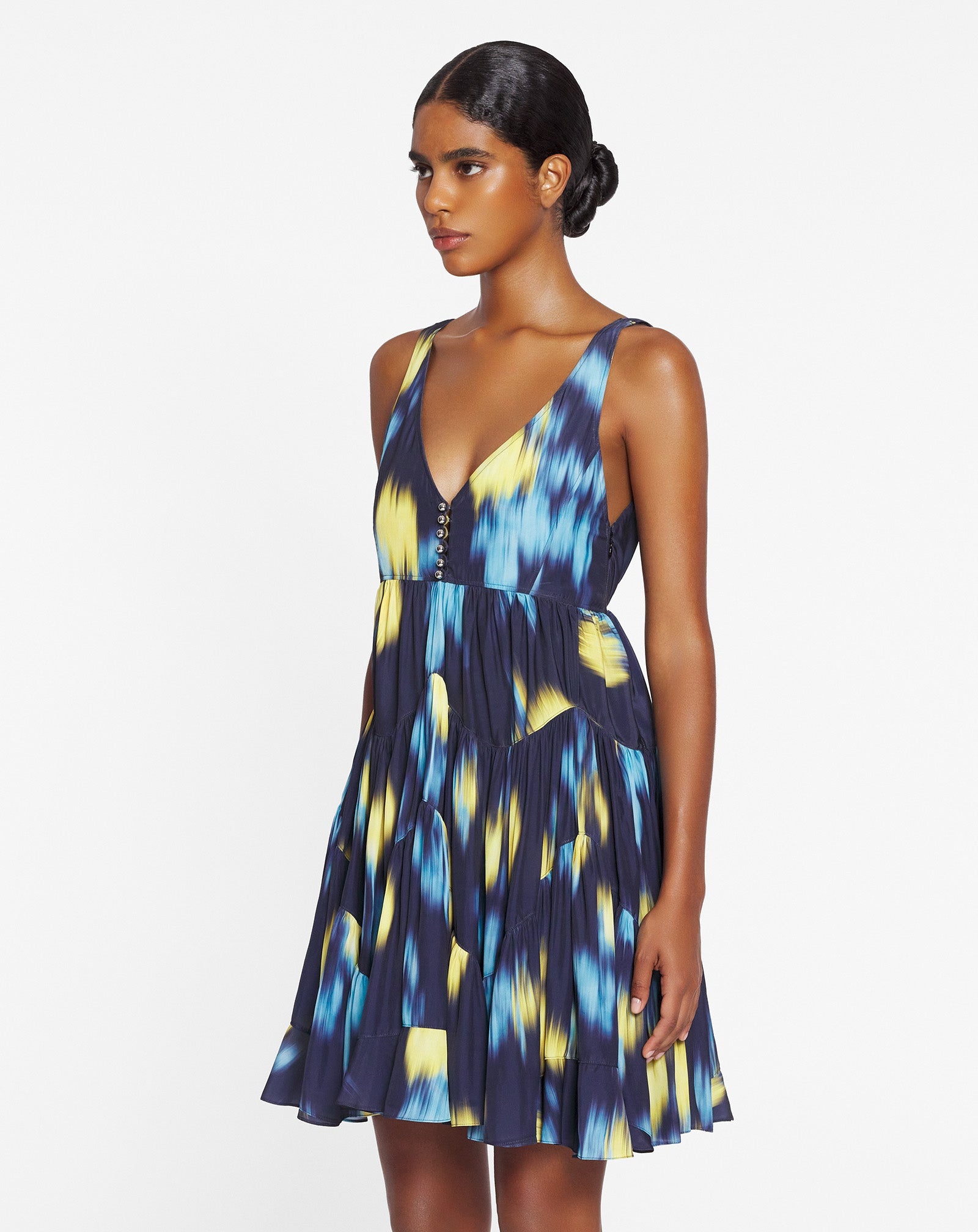 SHORT PRINTED SLEEVELESS DRESS - 3