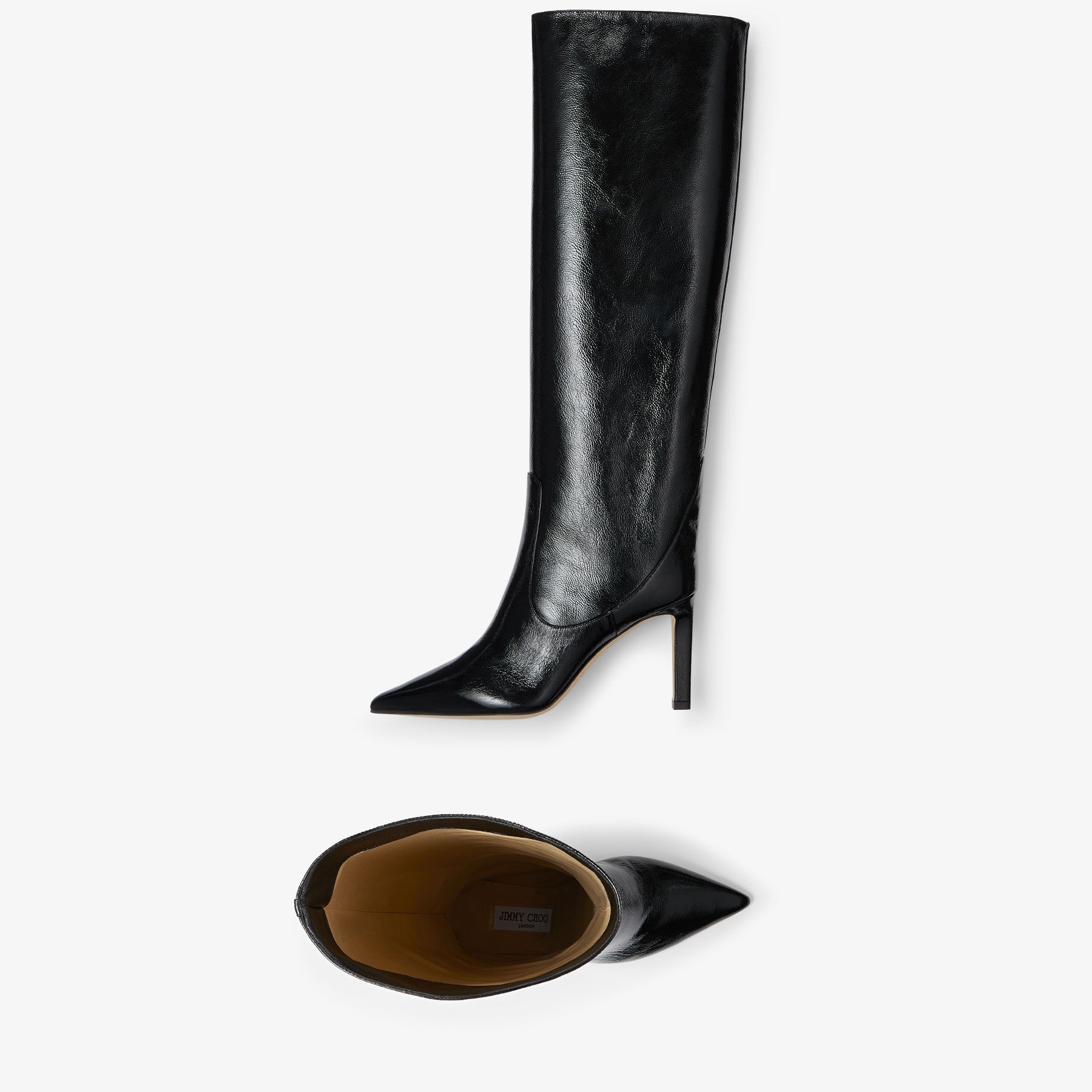 Mavis 85
Black Naplack Leather Ankle Boots - 5
