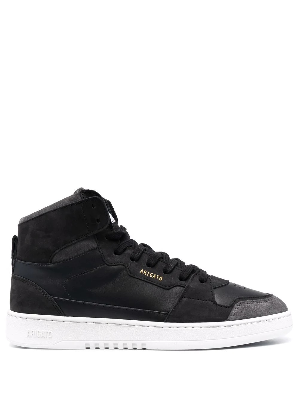 logo-stamp high top sneakers - 1