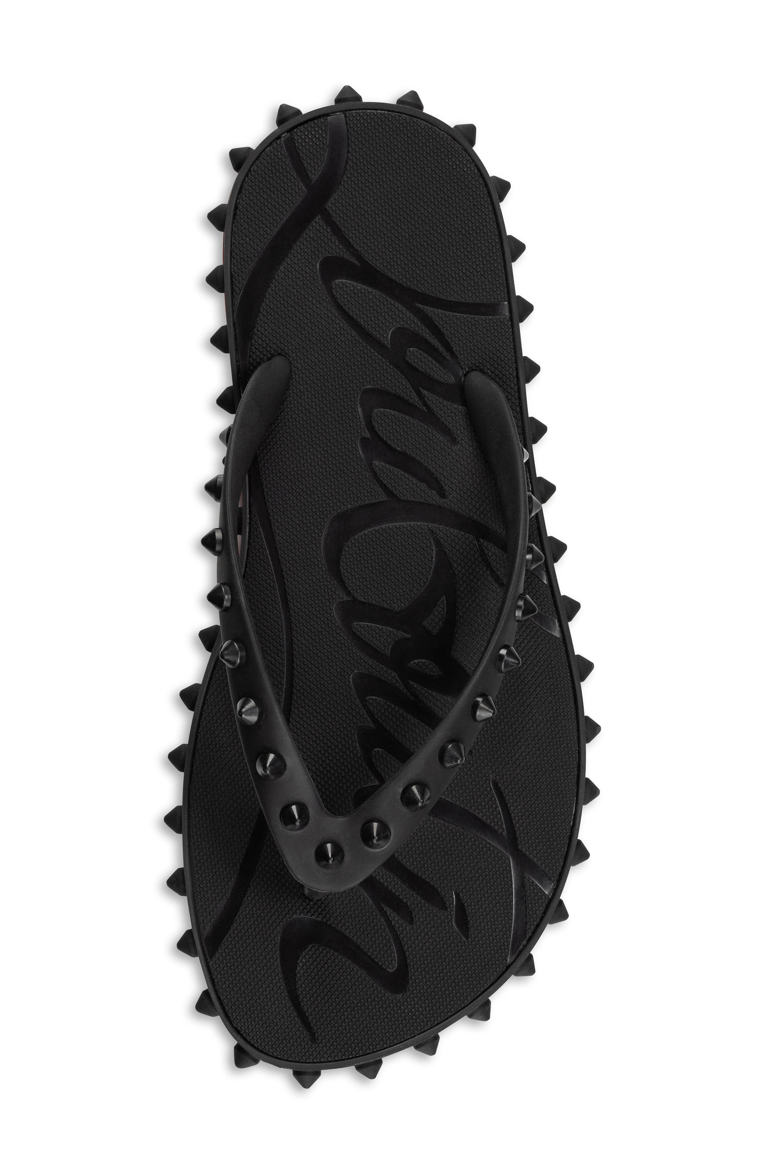 Christian Louboutin Super Loubi Flip Flop in Black at Nordstrom - 3