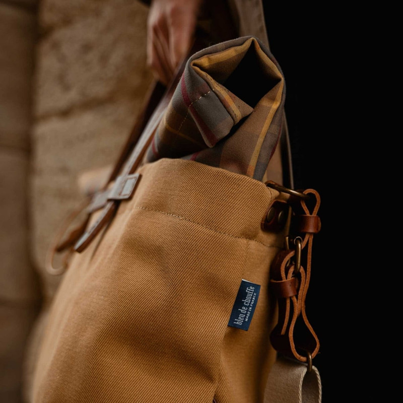 WOODY BUSINESS BAG - CHECK CAMEL 7