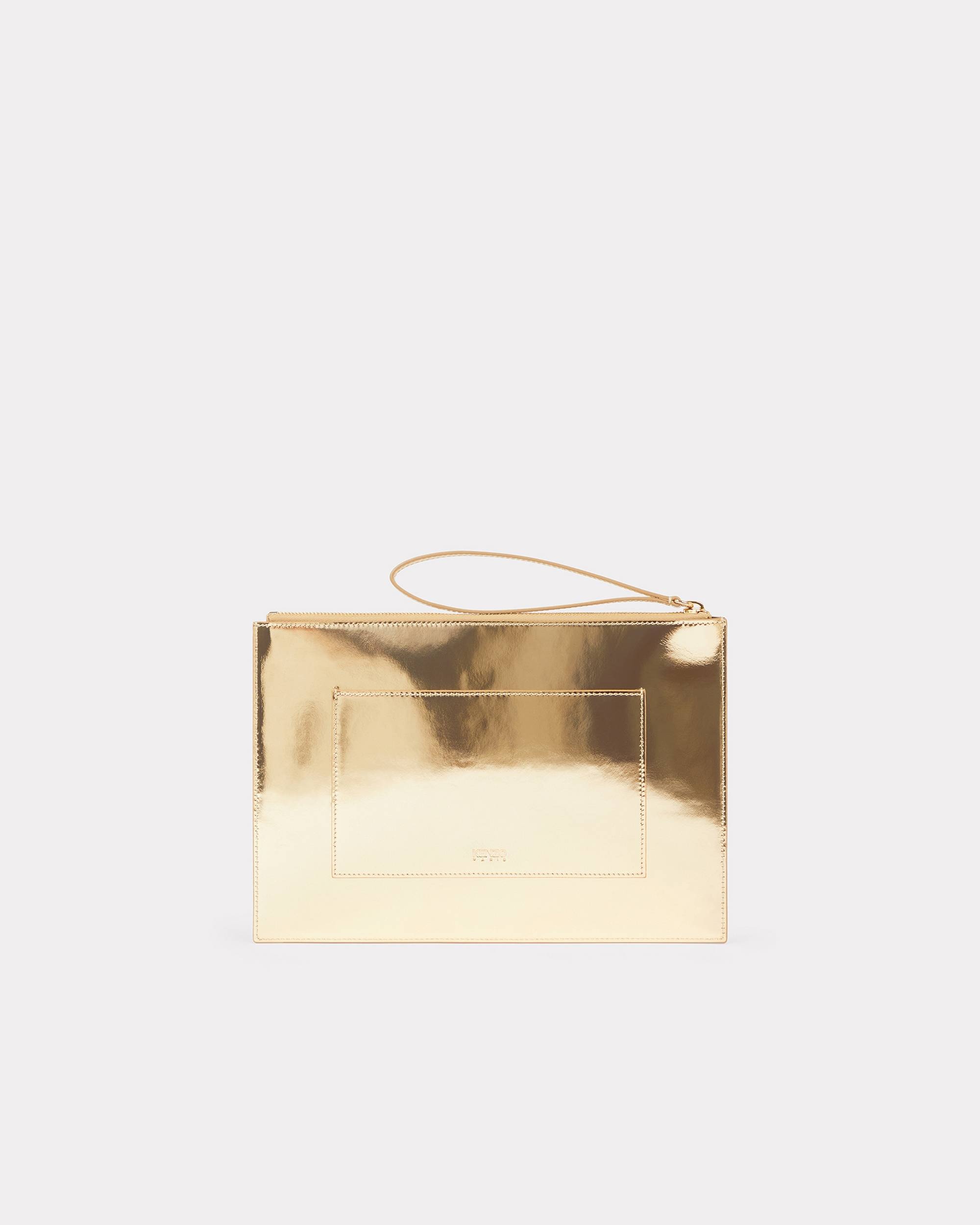 'KENZO Emboss' large leather clutch - 2