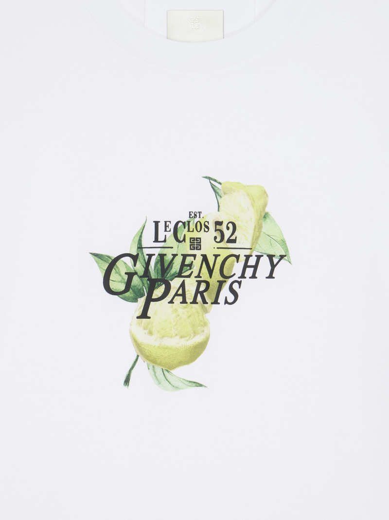 Givenchy T-SHIRT IN COTTON WITH GIVENCHY LEMONS PRINT outlook