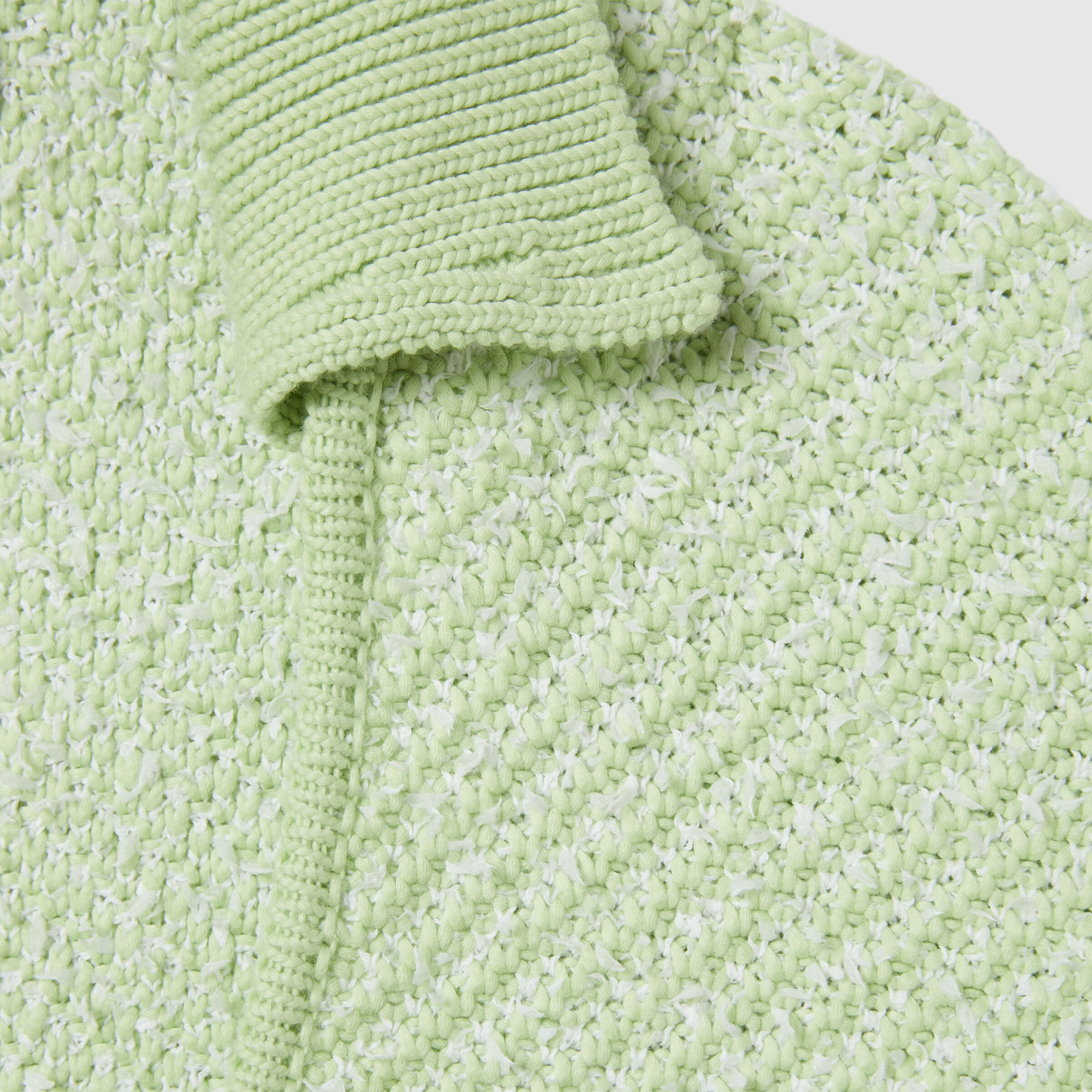 Cotton blend polo top - 7