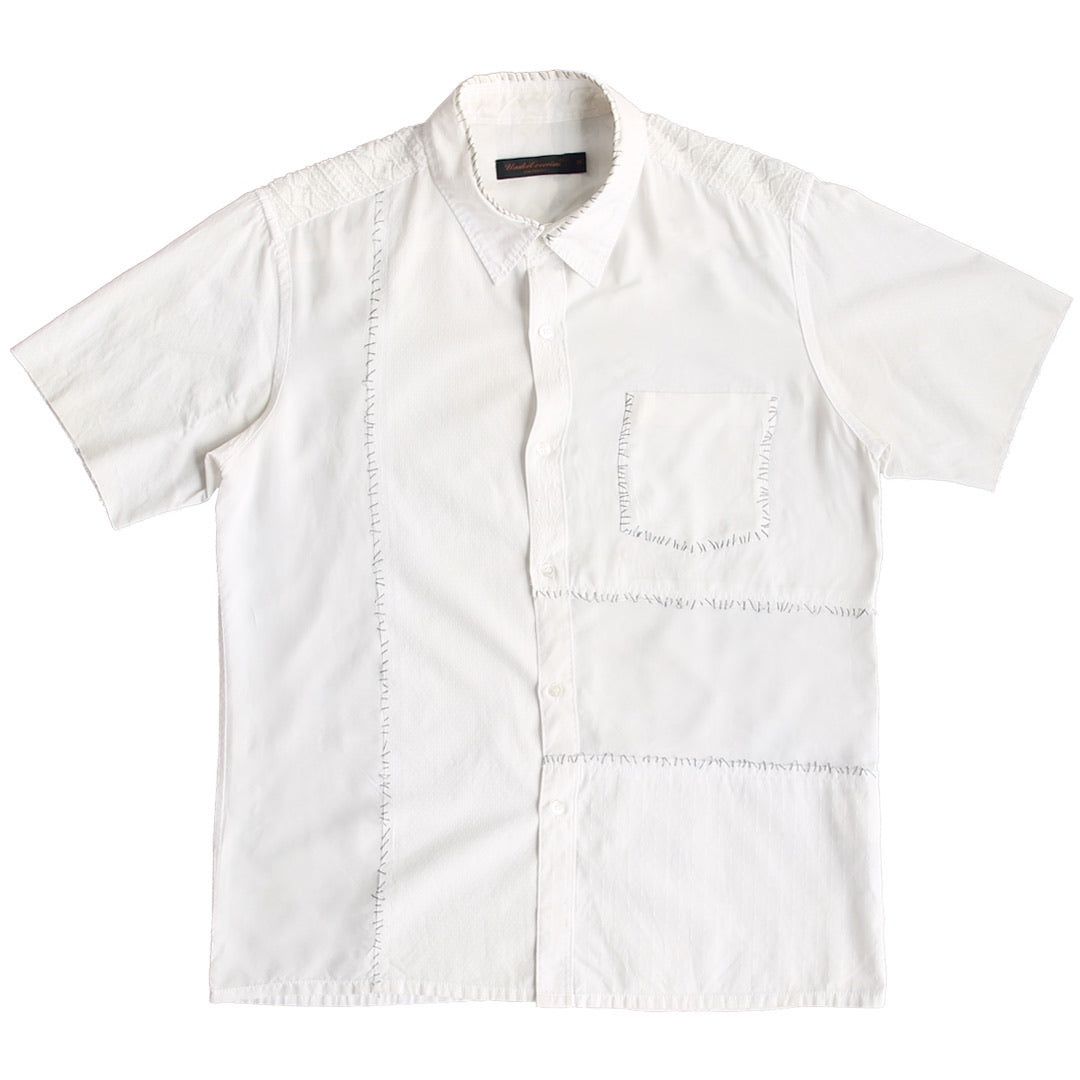 Coup de Grace - Undercover Silk Paneled Laced Button Up S/S03 Size Medium - 1